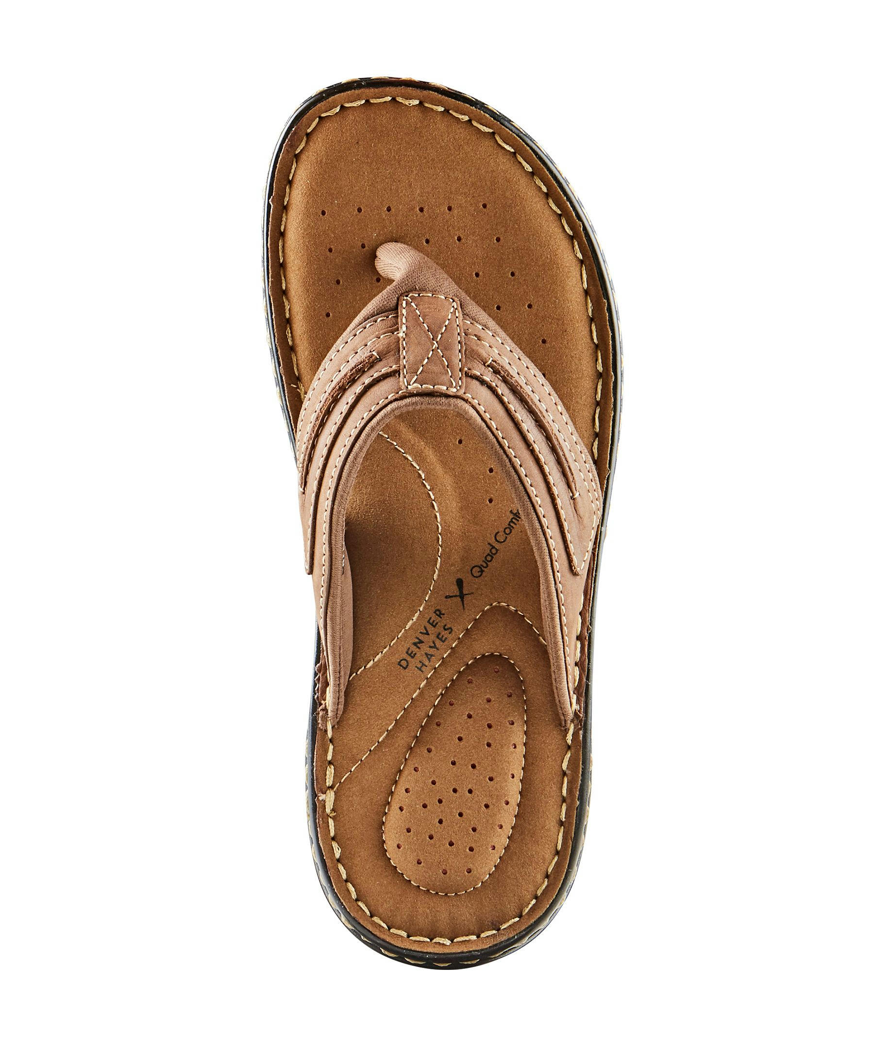 Denver Hayes Men's Parkdale Leather  Flip Flop