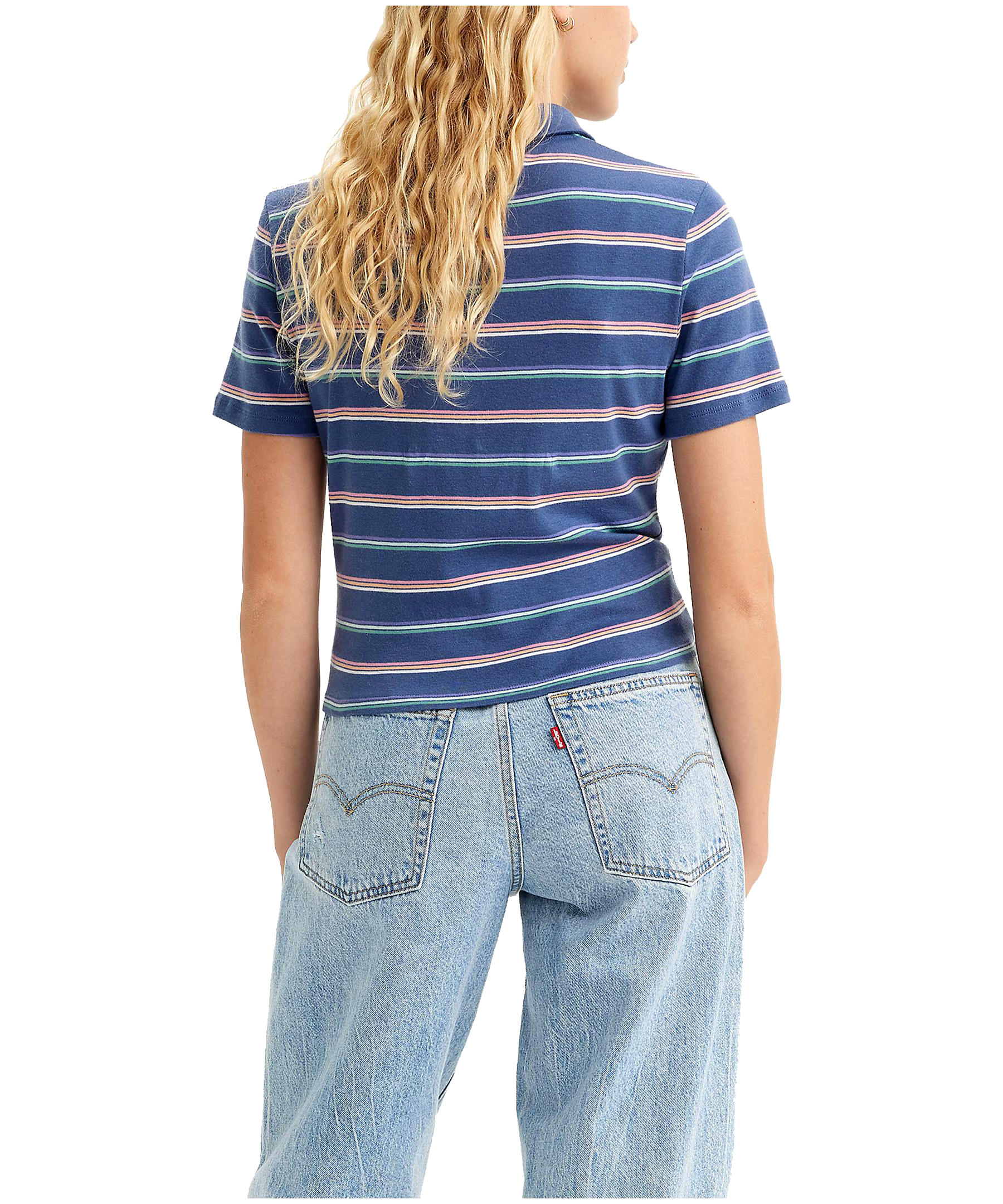 Levi's Women's Suki Slim Fit Button Up Polo Shirt