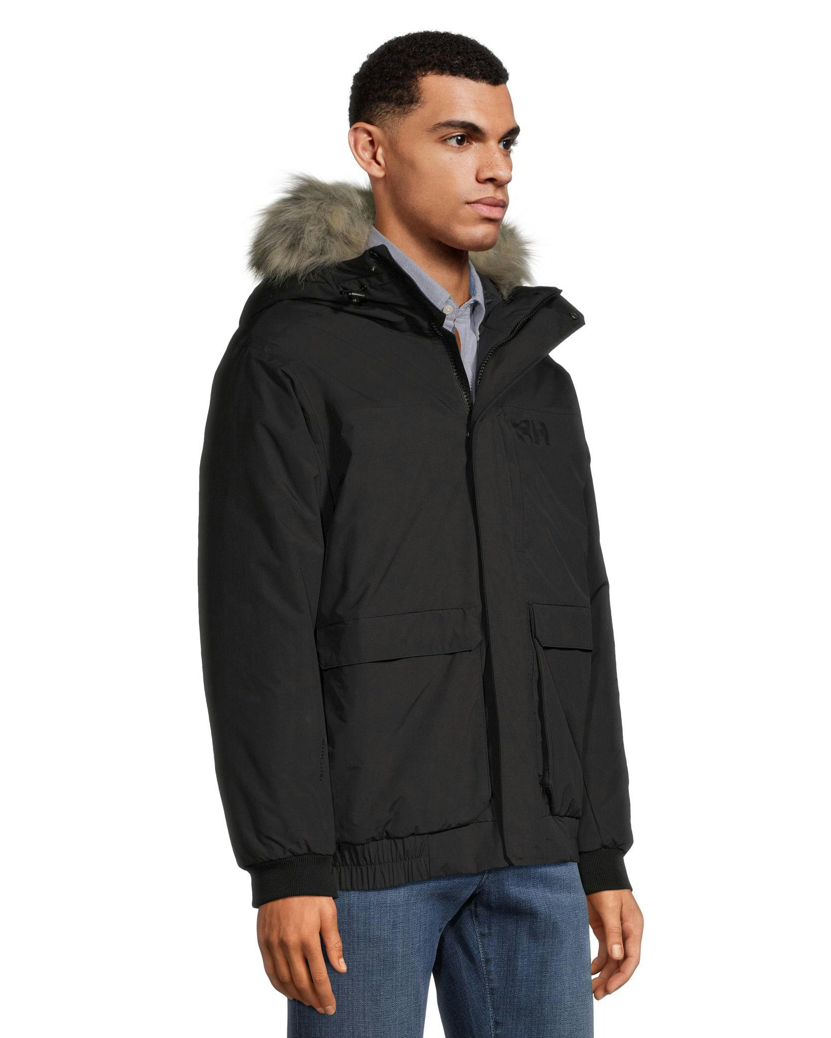 Helly Hensen Men's Canmore Helly-Tech Insulated  Hooded Bomber Jacket