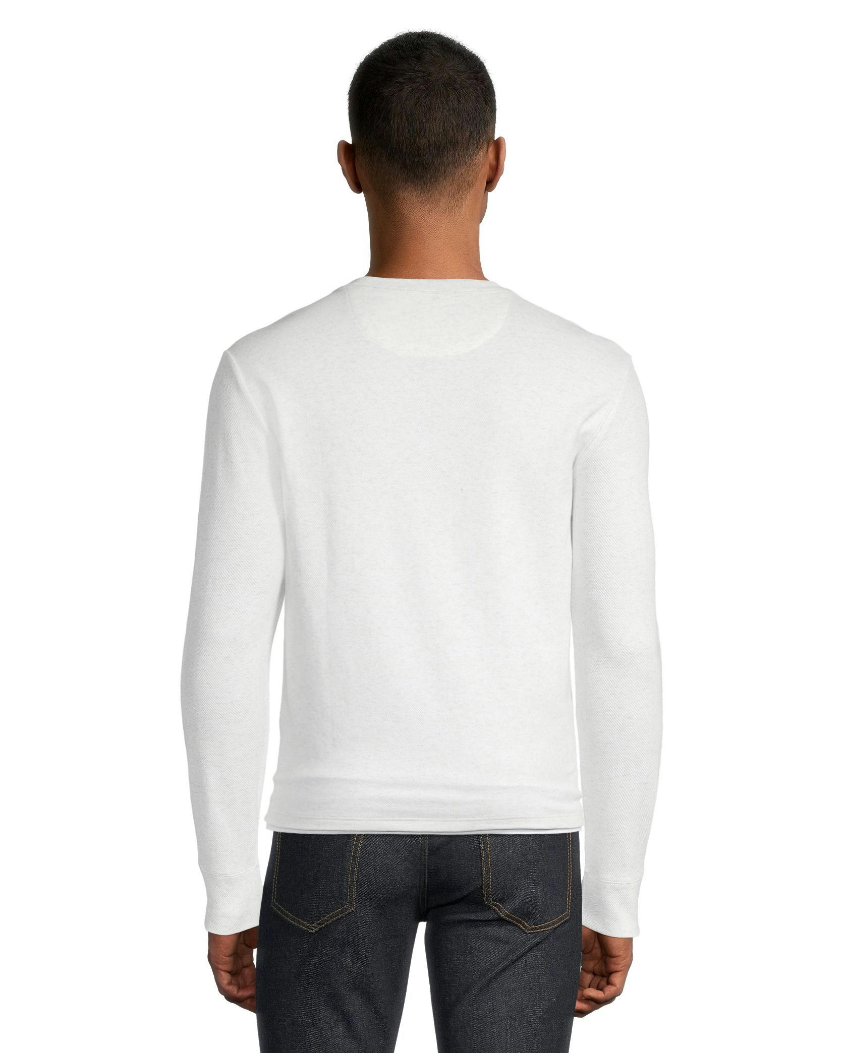 WindRiver Men's Birdseye Long Sleeve Modern Fit Crewneck T Shirt