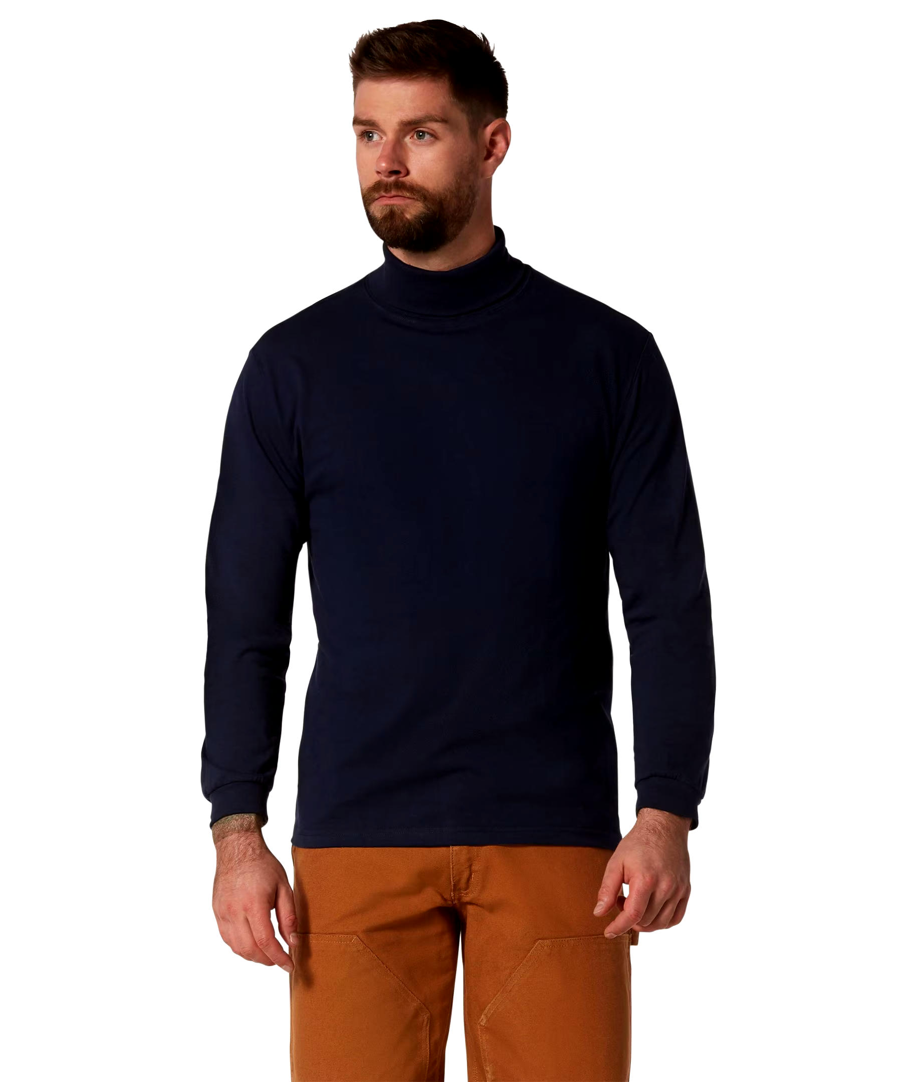 Aggressor Men's Straight Cut Ribbed Turtleneck