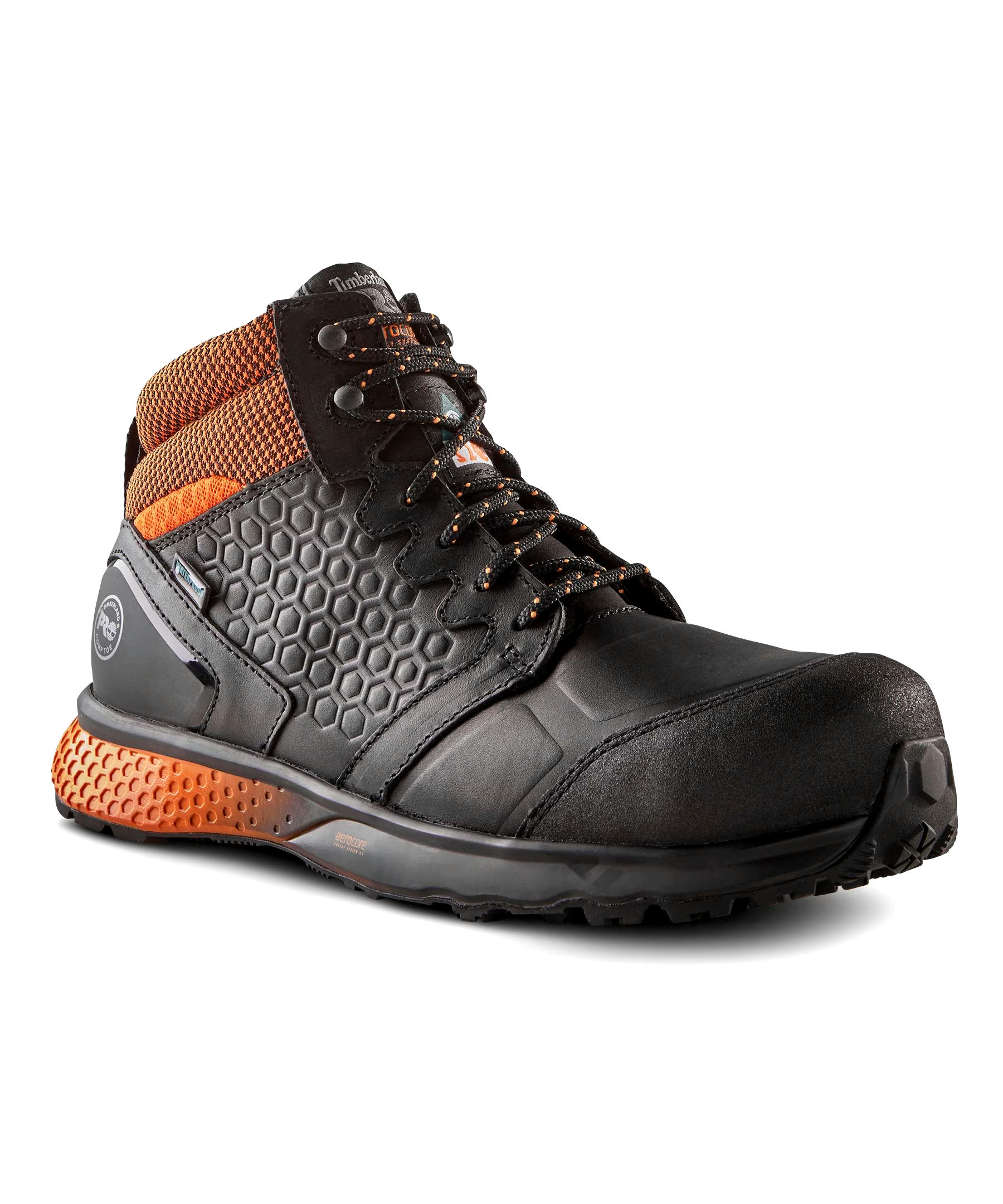 Timberland PRO Men's Composite Toe Composite Plate Reaxion Mid Waterproof Safety Work Shoes