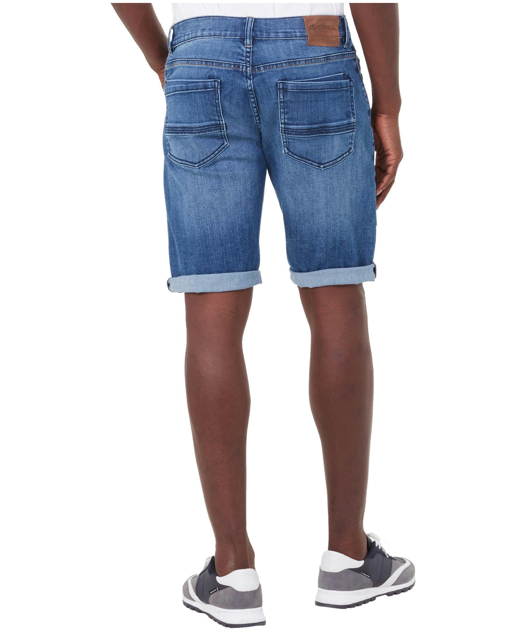 Black Bull Men's John Slim Fit Stretch Denim Shorts