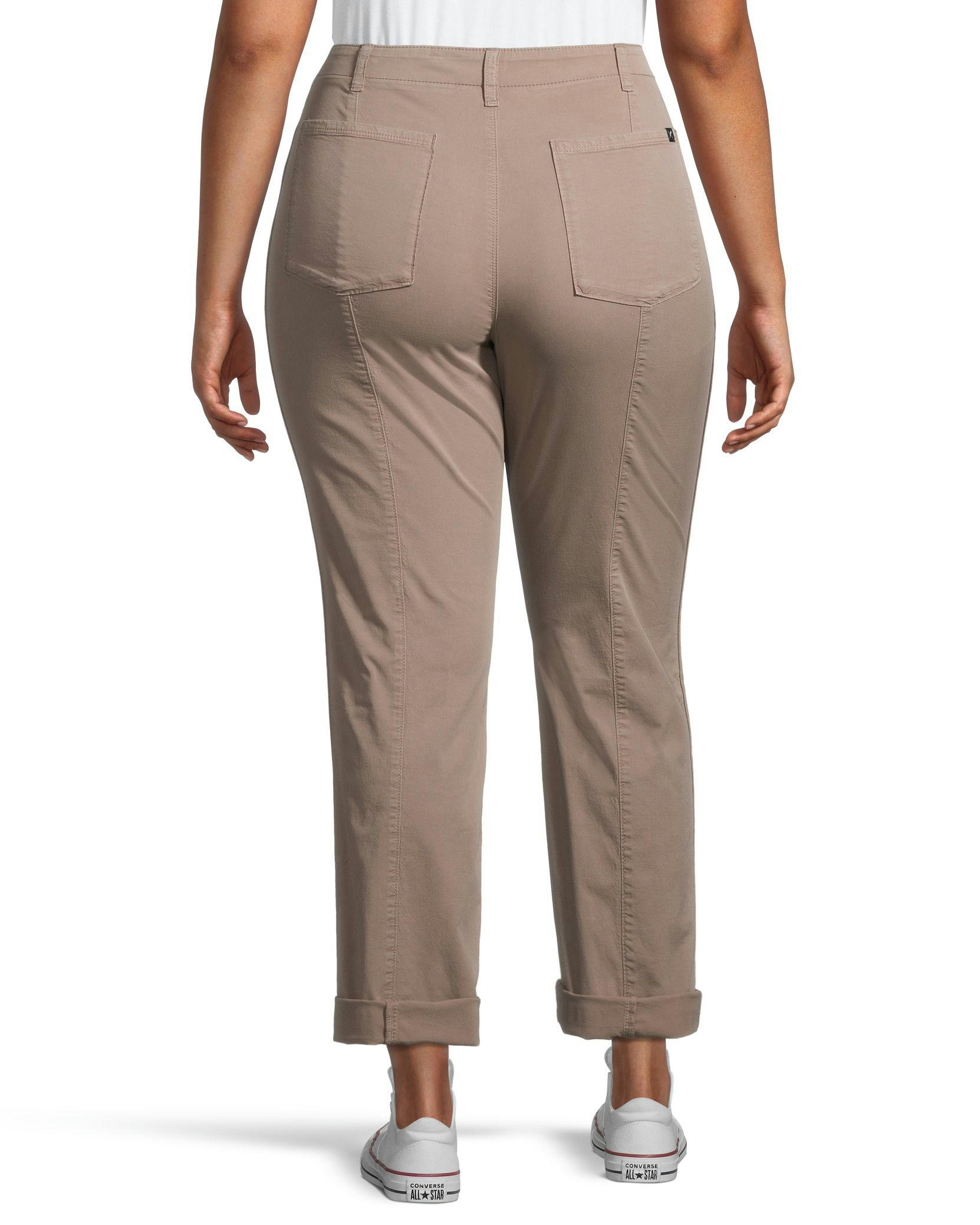 Denver Hayes Women's Garment Wash High Rise Pants
