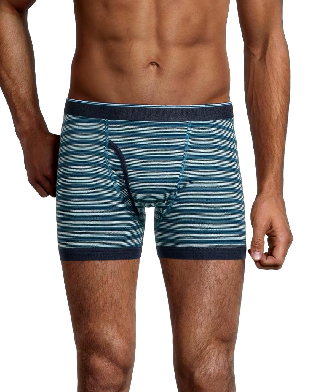 Denver Hayes Men's 2 Pack Yarn Dye Boxer Briefs