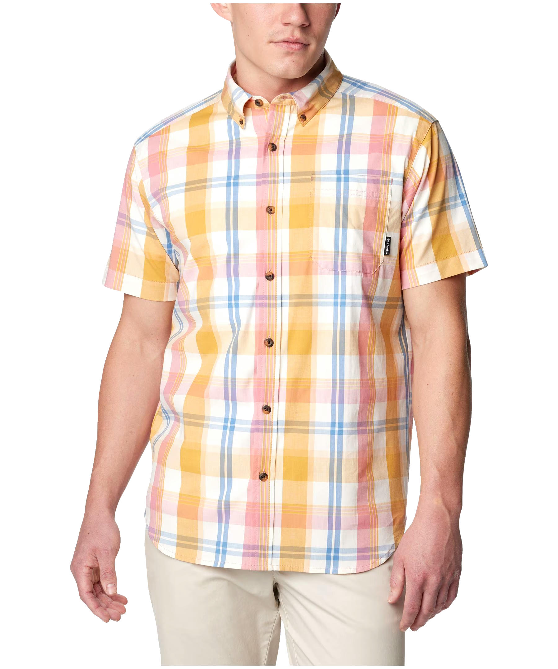 Columbia Men's Rapid Rivers Short Sleeve Plaid Shirt