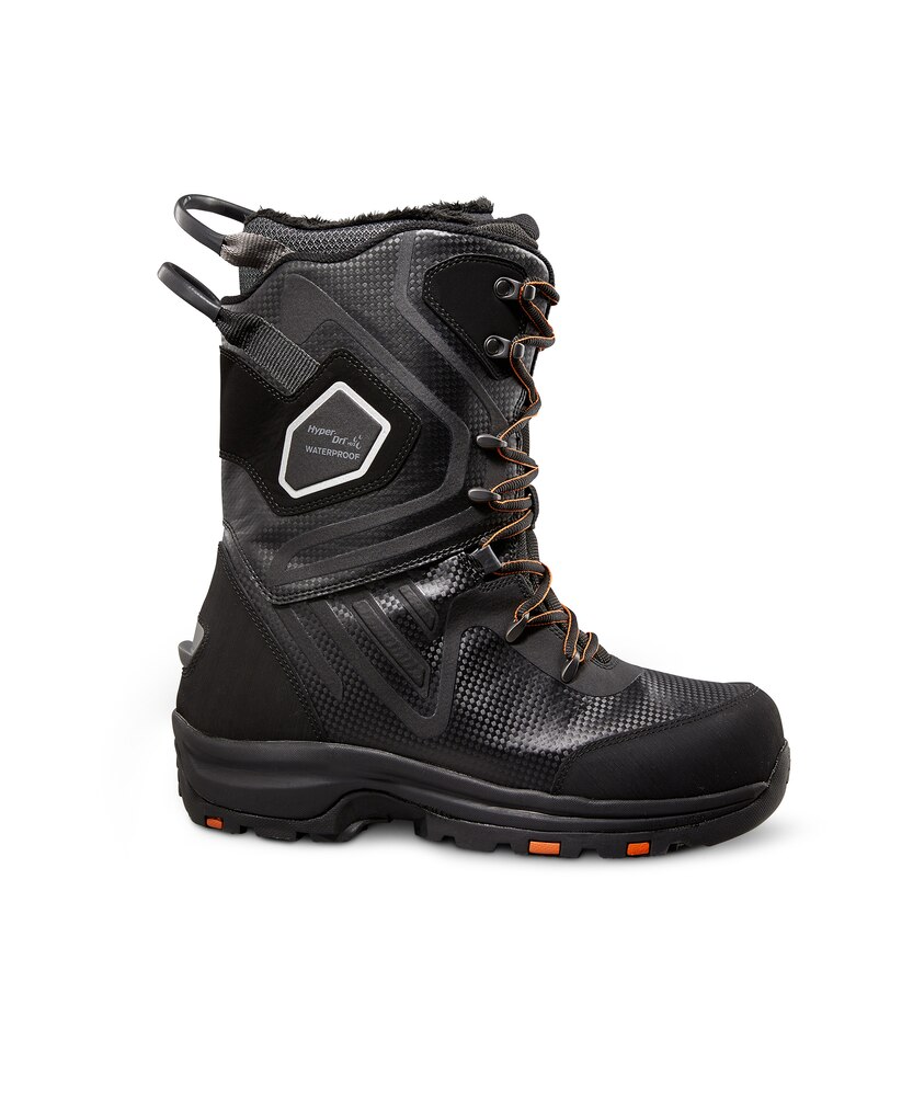 WindRiver Men's Snow Lynx IceFX T-Max Heat Quad Comfort Waterproof Winter Boots - Black