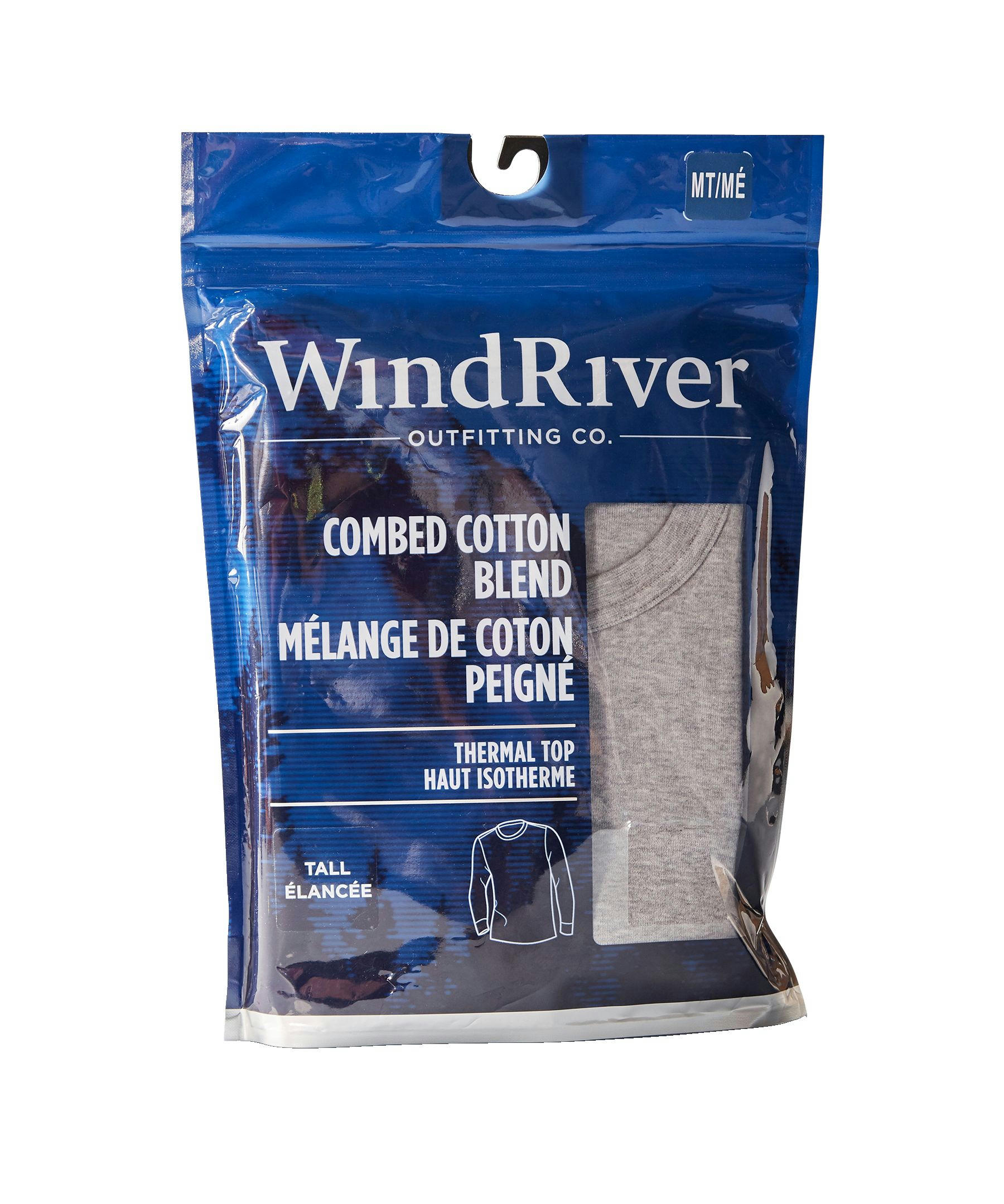 WindRiver Men's Cotton Blend Thermal Top - Tall