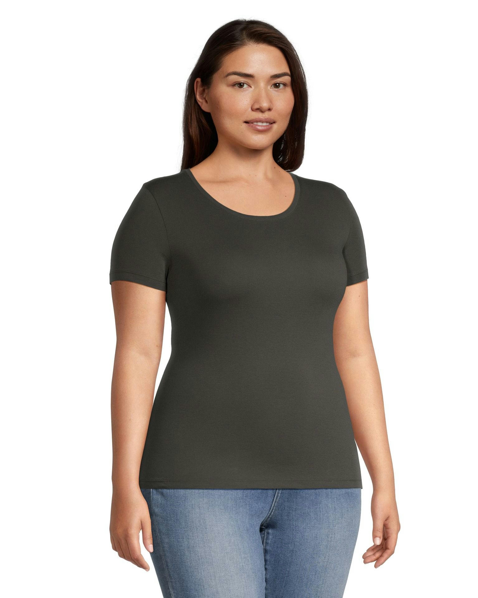 Denver Hayes Women's Fitted Scoop Neck T Shirt