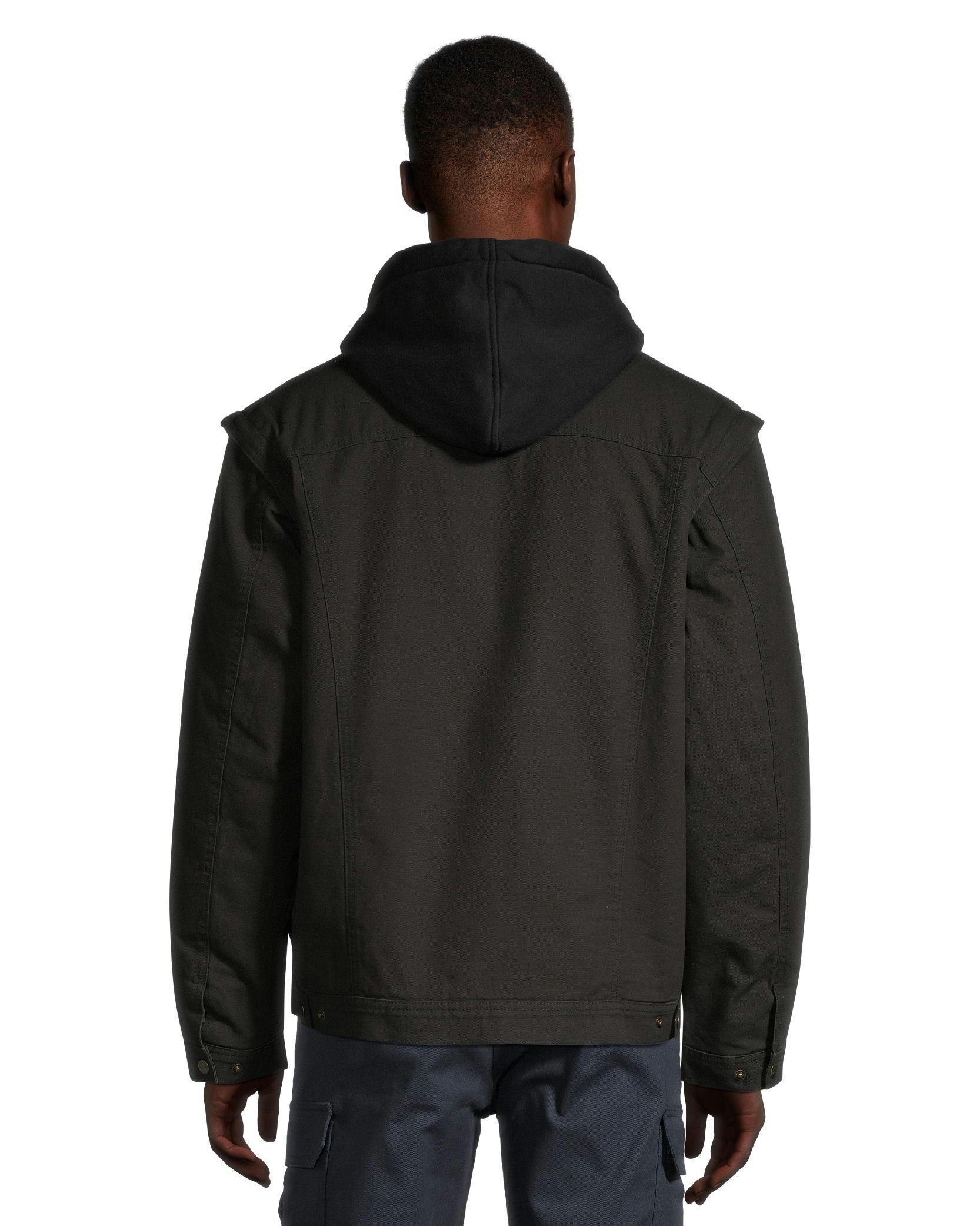 Dakota WorkPro Series Men's Washed Canvas Sherpa Lined Hooded Jacket