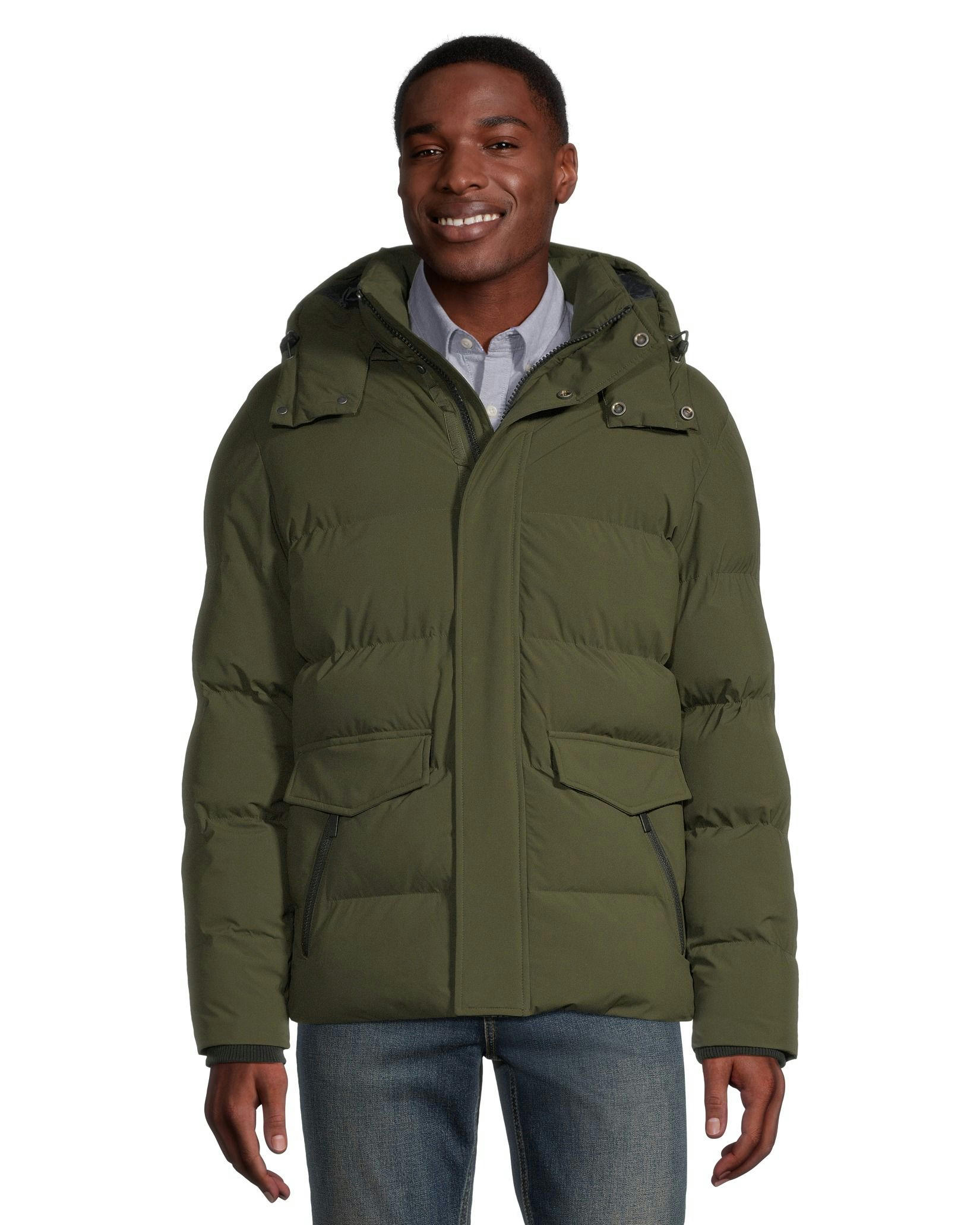 Denver Hayes Men's Hyper-Dri HD1 Water Repellent Insulated Puffy Parka Jacket