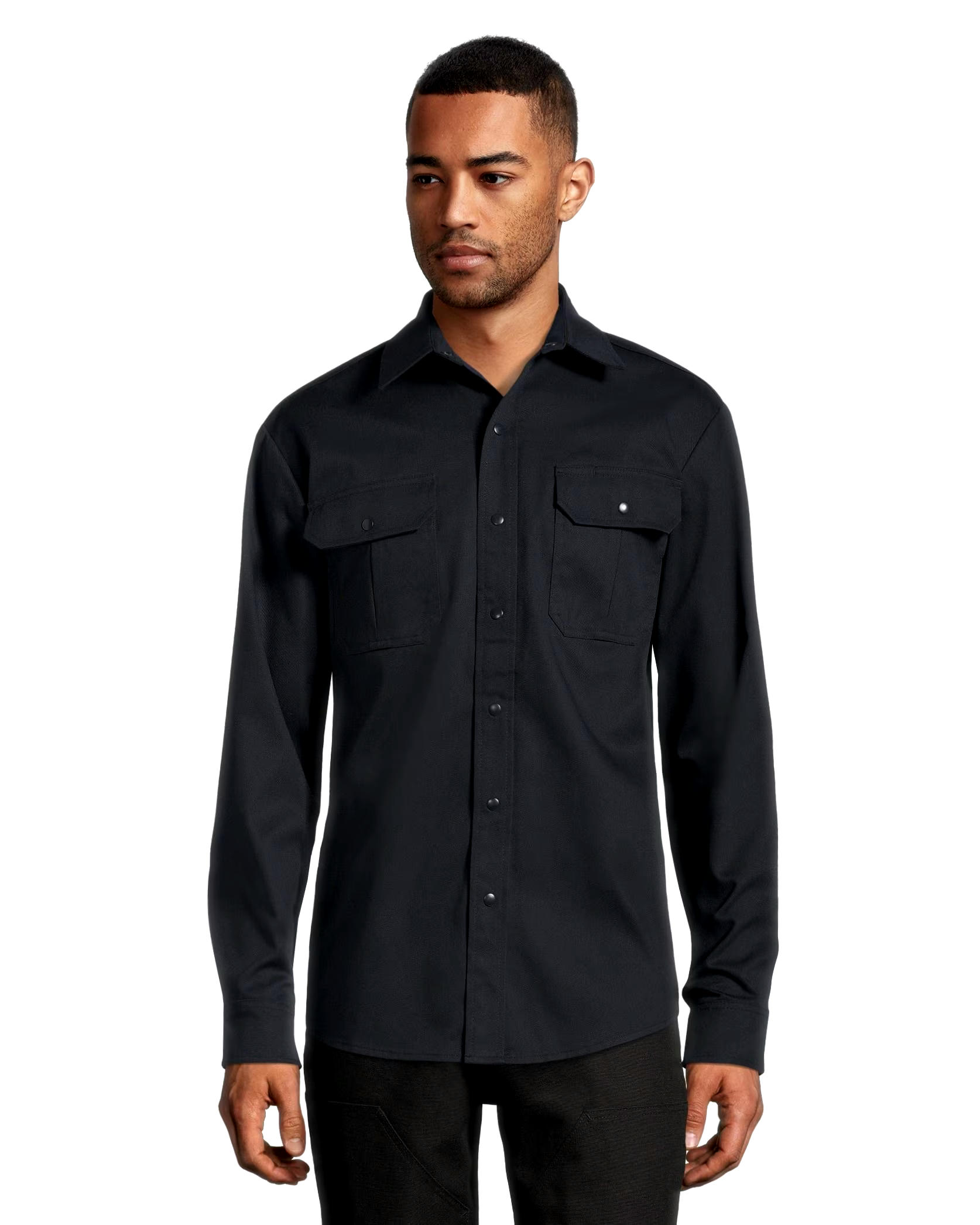 Dakota WorkPro Series Men's Snap Front Stretch Poly Cotton Long Sleeve Work Shirt