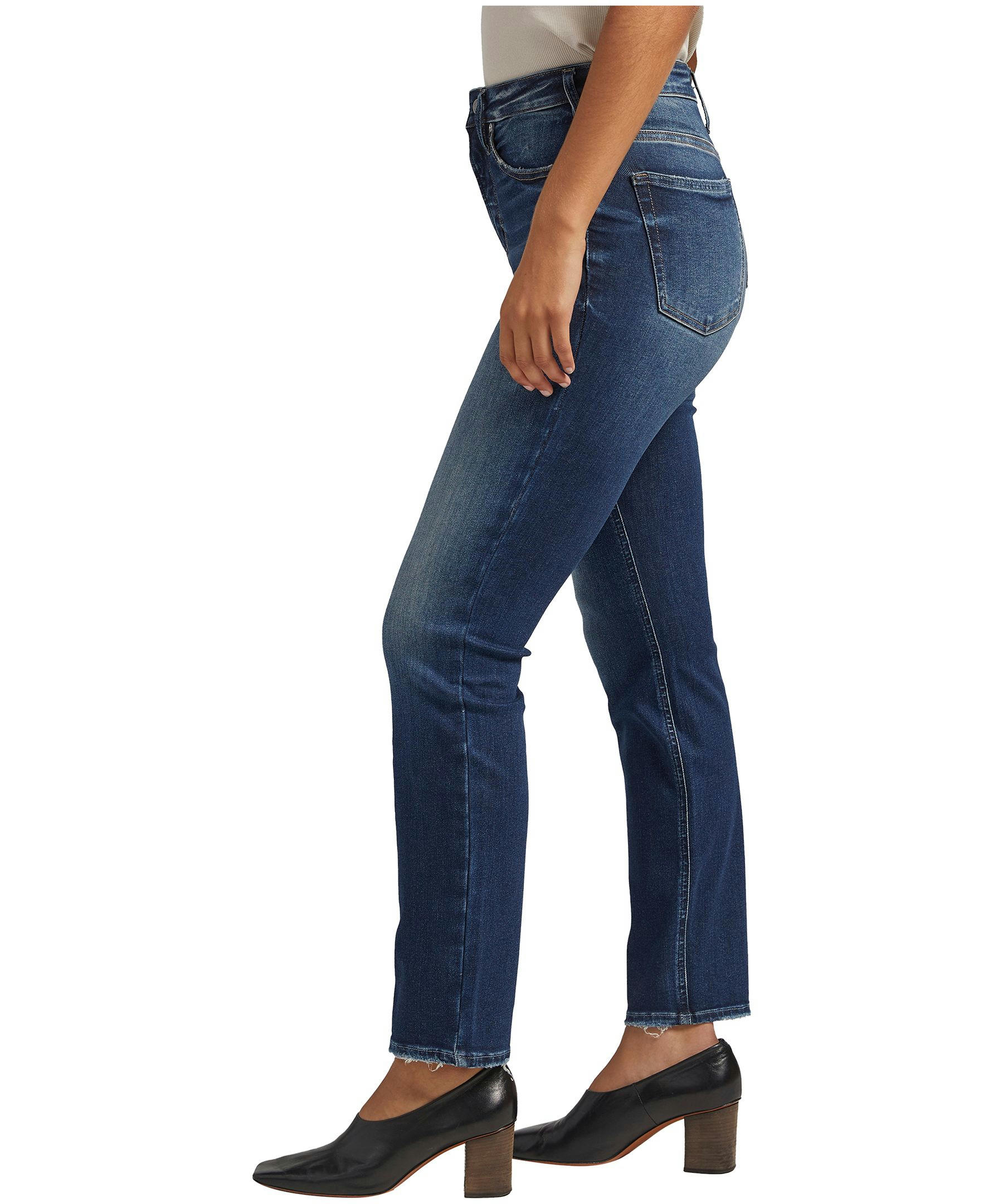 Silver Women's Infinite Fit High Rise Straight Leg Jeans
