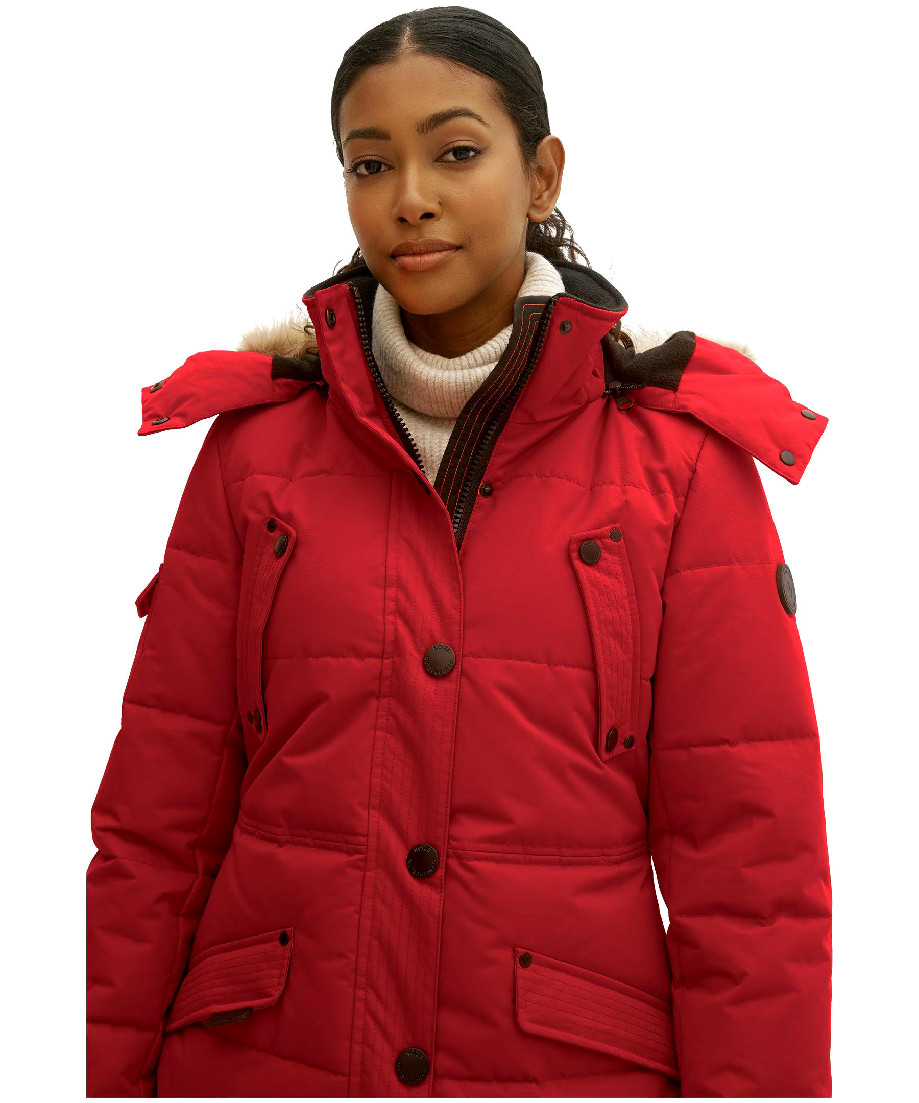 Noize Women's Kaylee Long Quilted Parka Jacket