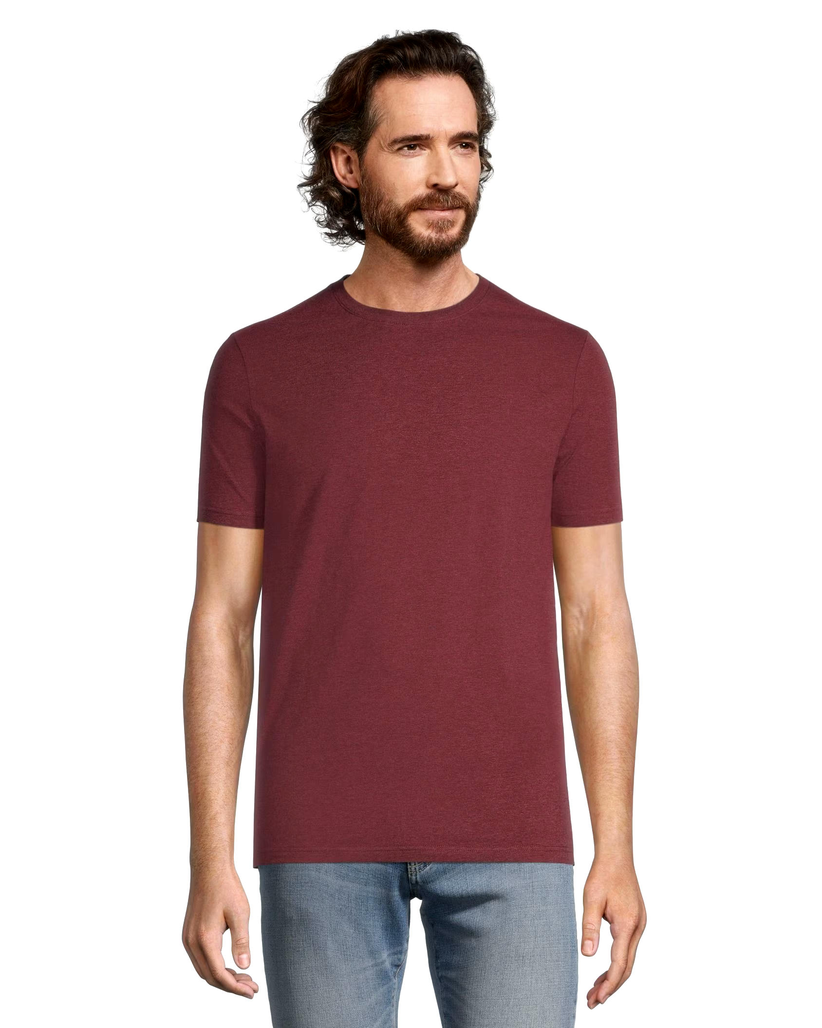 Denver Hayes Men's Stretch Modern Fit Crewneck T-Shirt