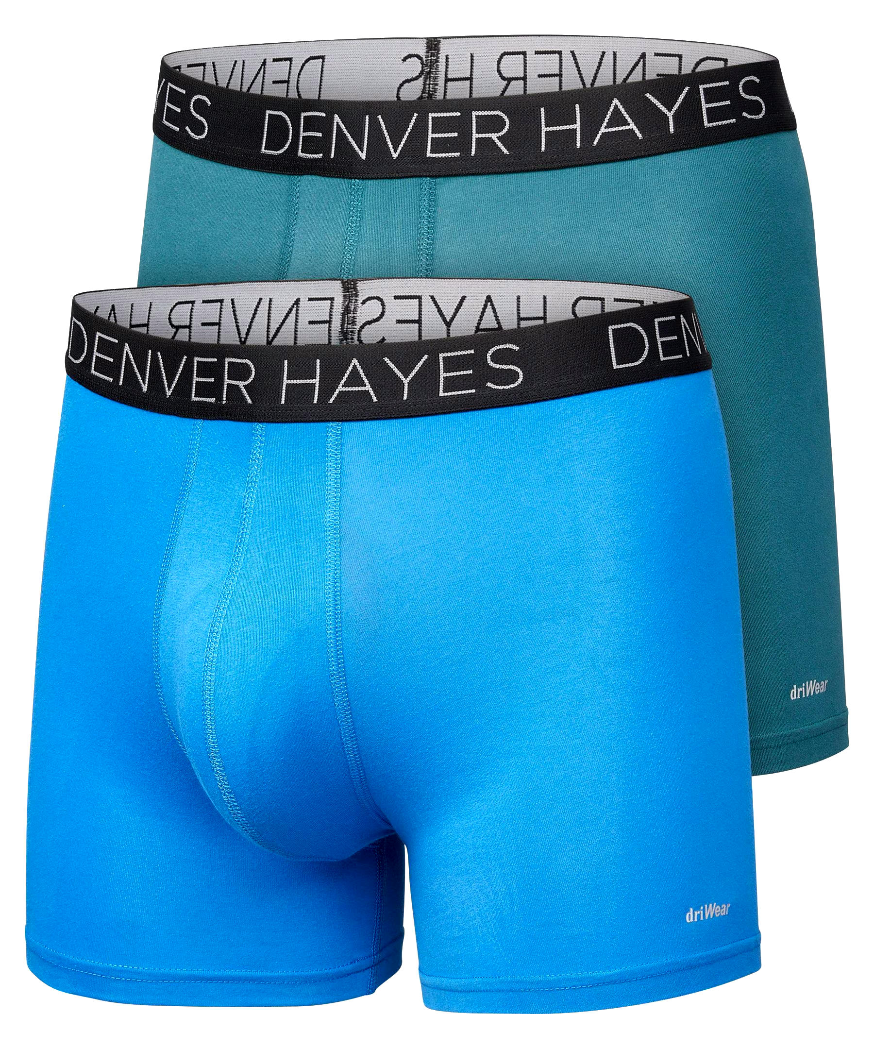 Denver Hayes Men's 2-Pack DriWear Boxer Briefs
