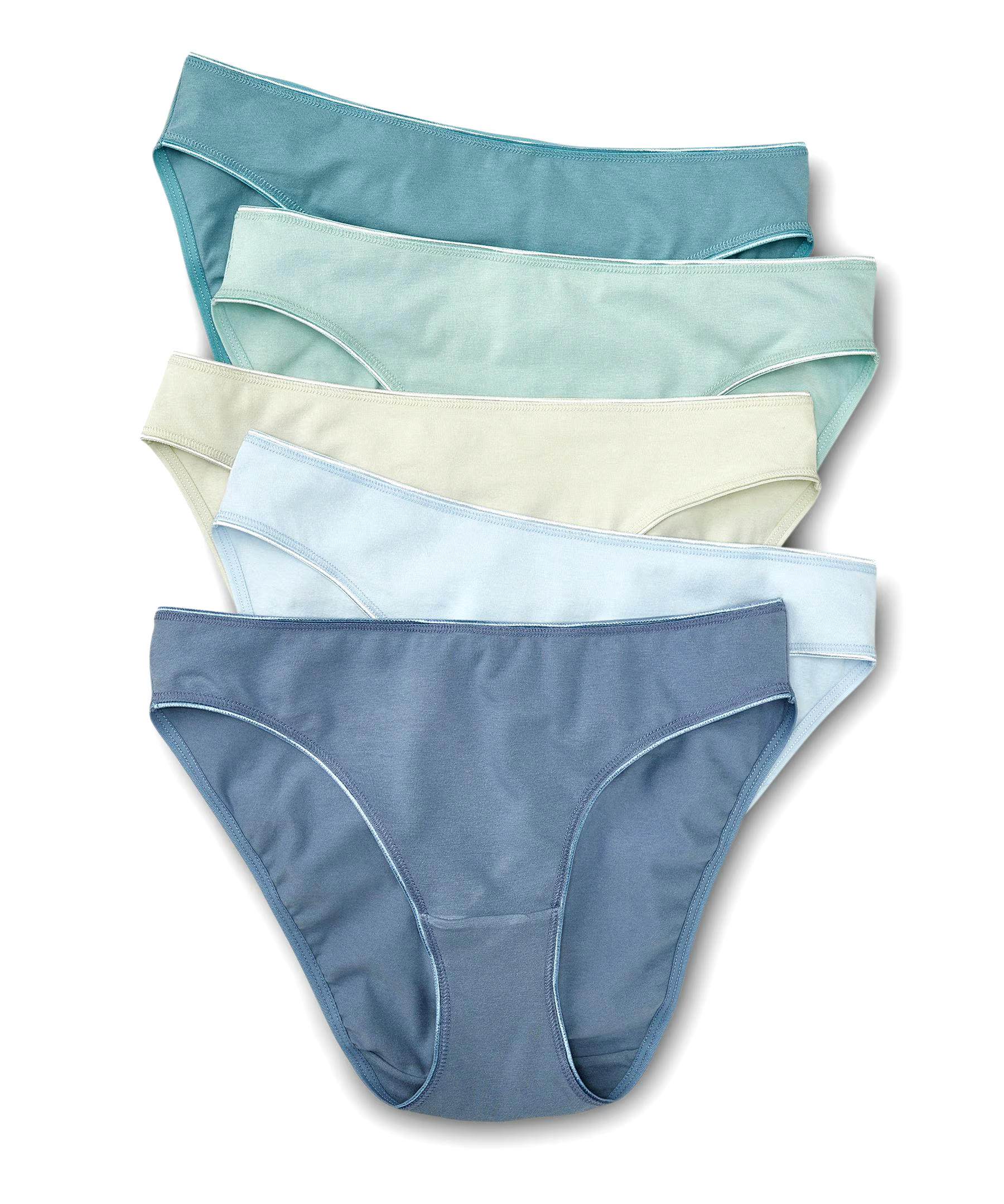 Denver Hayes Women's 5 Pack Cotton Stretch Bikini Underwear