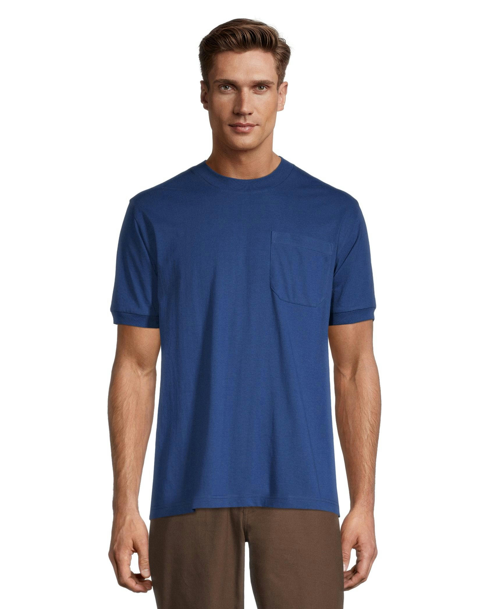 Aggressor Men's Crewneck Short Sleeve Solid Work T-Shirt With FRESHTECH