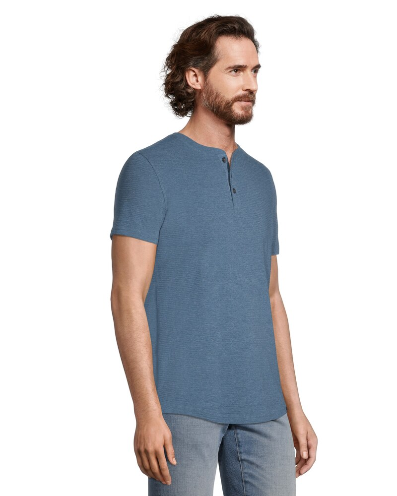 Men's Short Sleeve Modern Fit Ottoman Henley Shirt