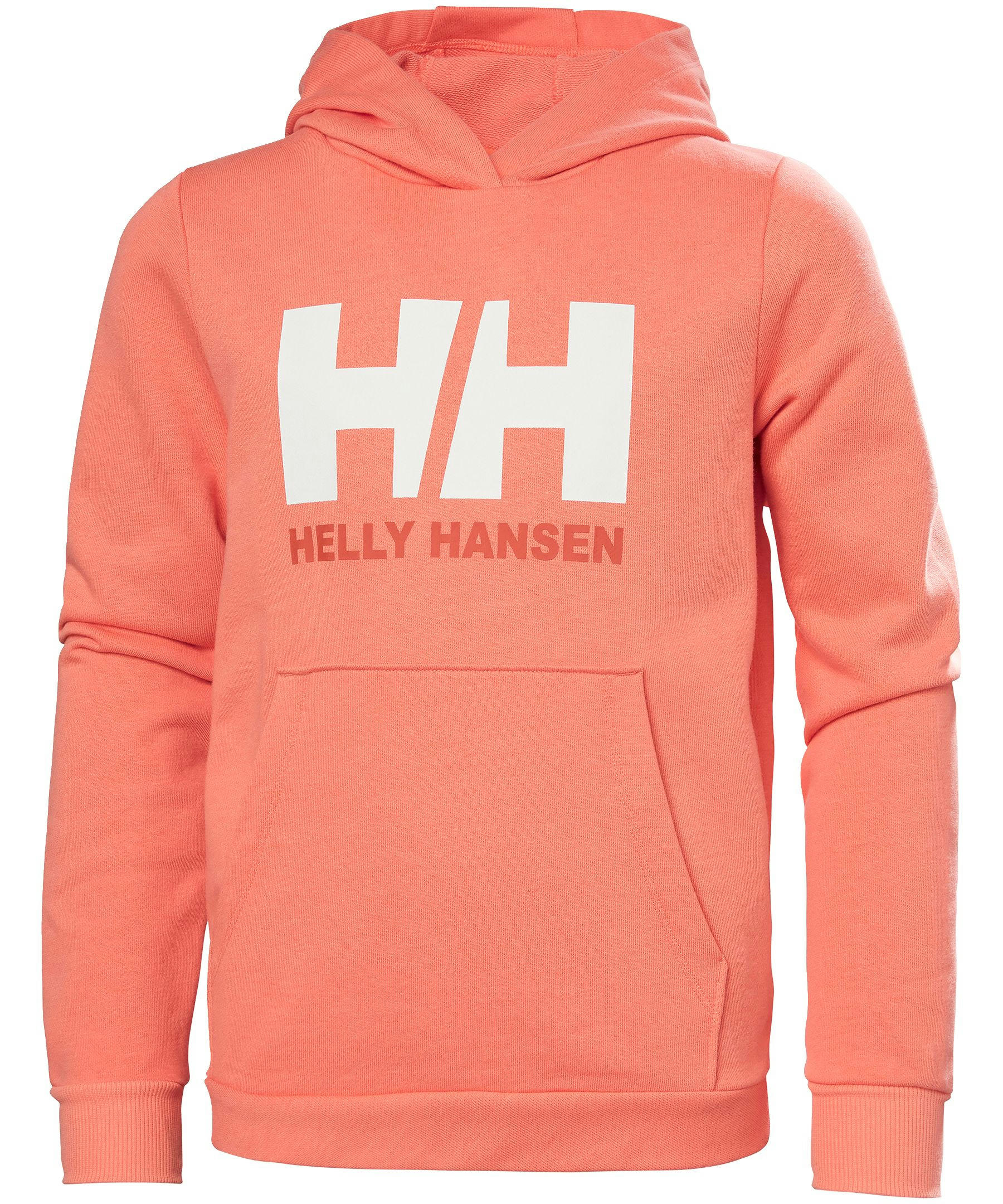 Helly Hansen Kids' Unisex 8-16 Years Classic Logo Crossover Neck Hoodie Sweatshirt with Kangaroo Pocket