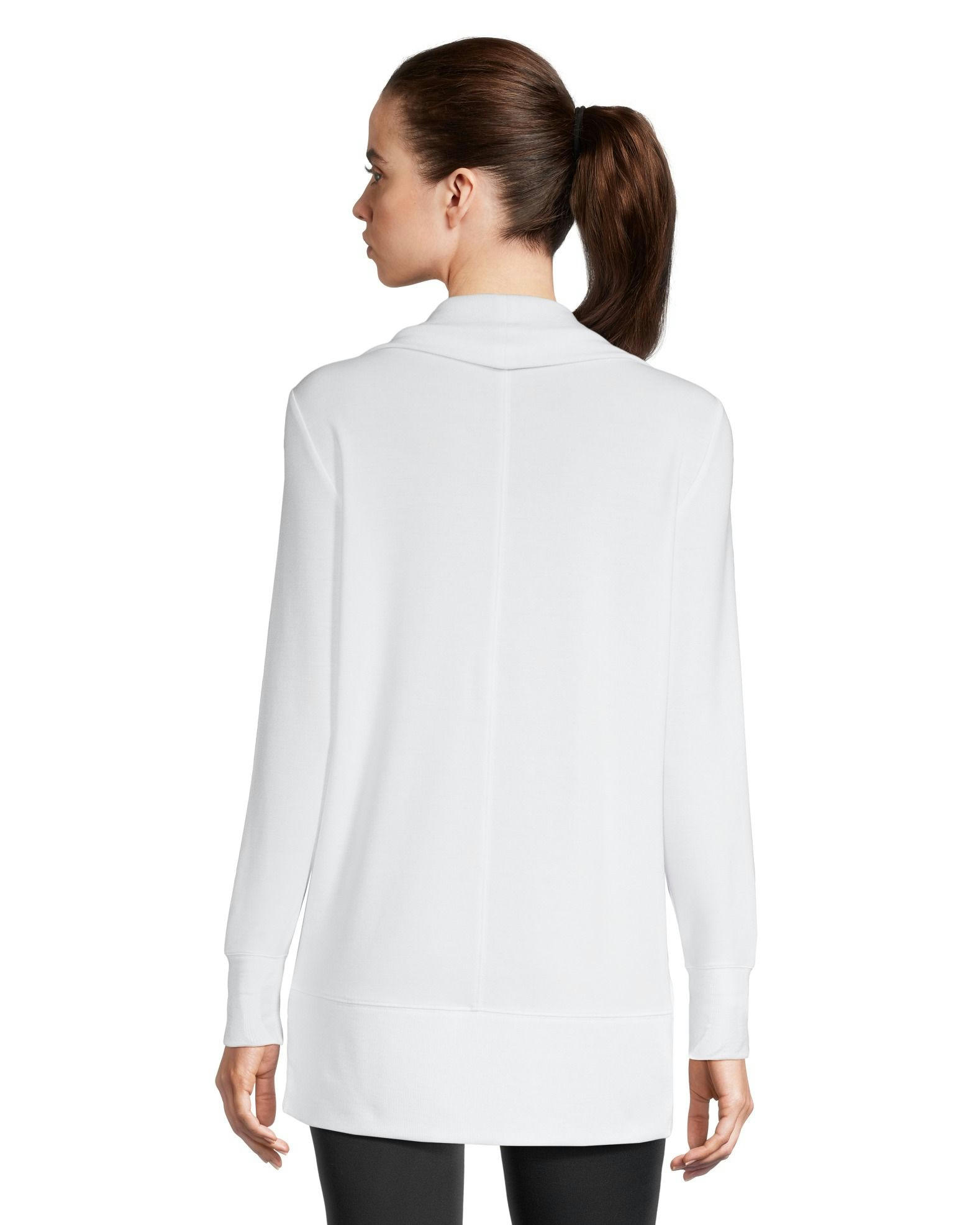 Shambhala Women's Semi-Fitted French Terry Open Cardigan