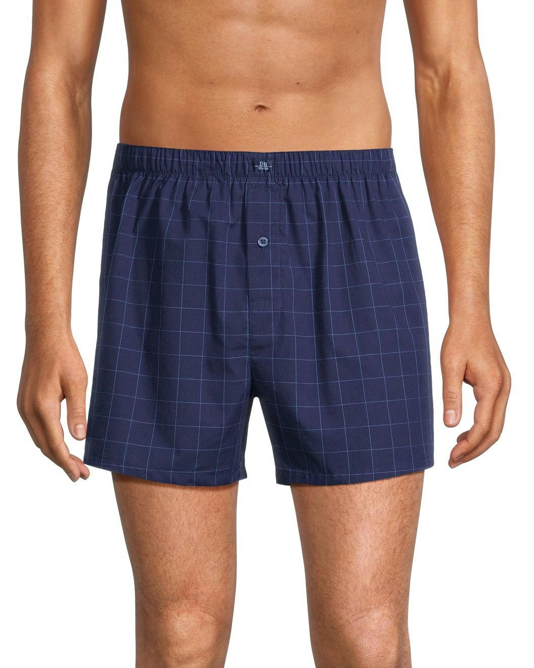Denver Hayes Men's 2 Pack Woven Boxer