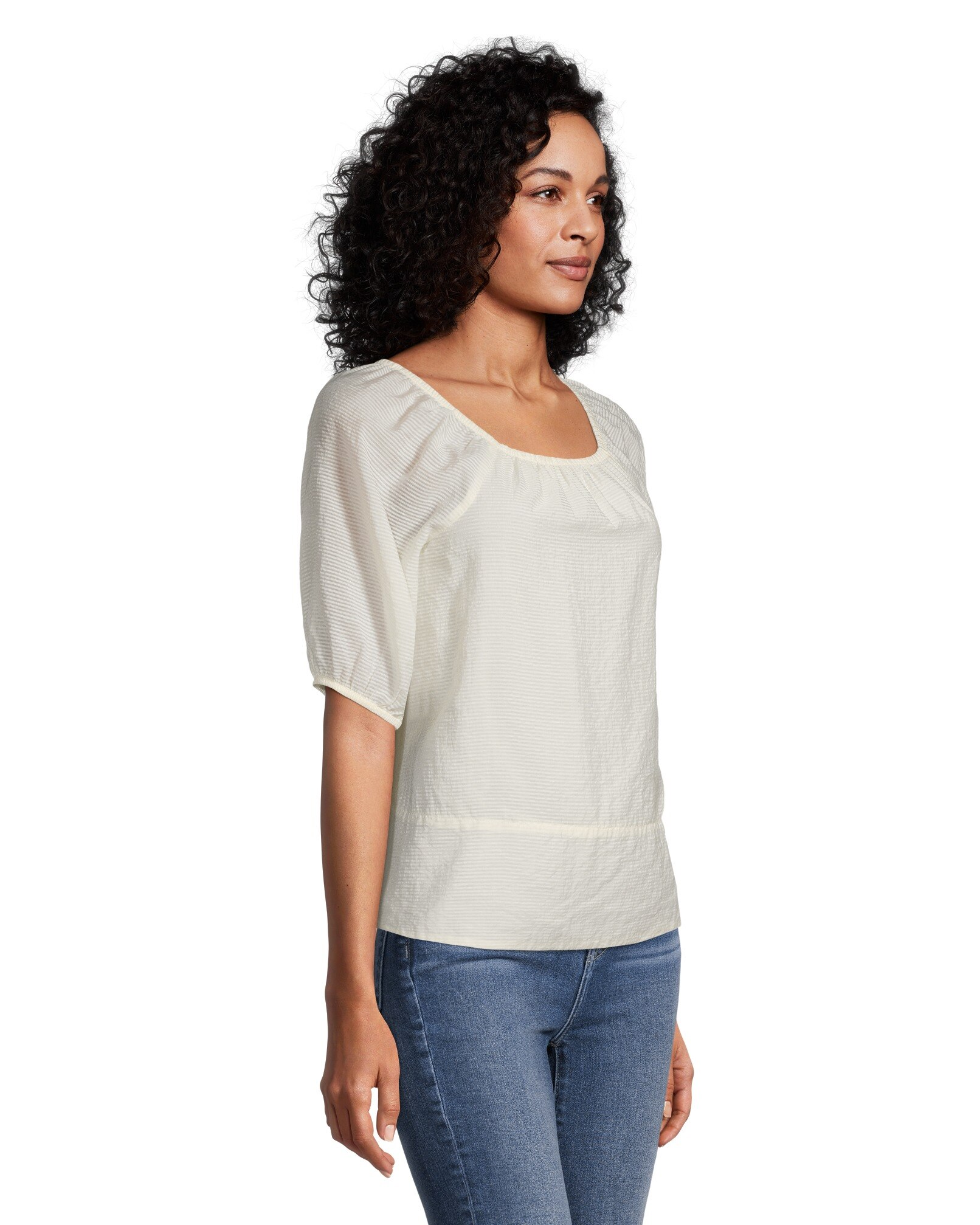 Women's Square Neck Peplum Blouse