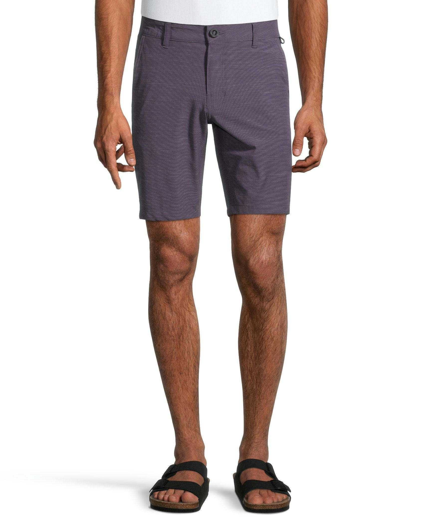 FarWest Mens End-On-End Mid Rise Quick Dry Stretch Hybrid Shorts