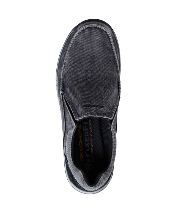 Skechers Men's Expected Avillo Relaxed Fit Slip On Shoes - Black