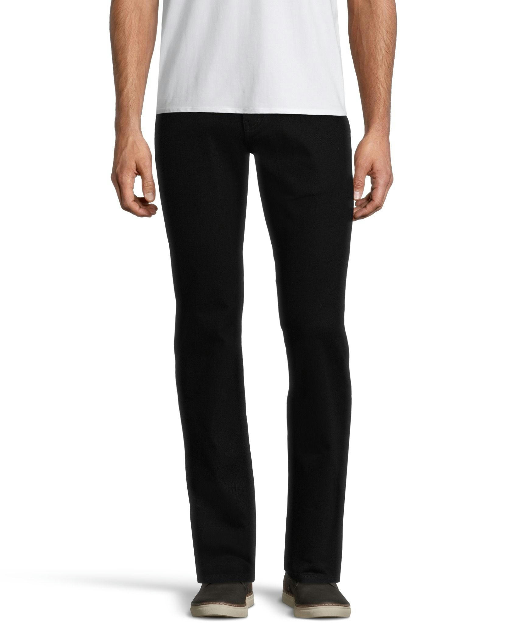 Denver Hayes Men's Value Stretch Straight Fit Jeans - Black