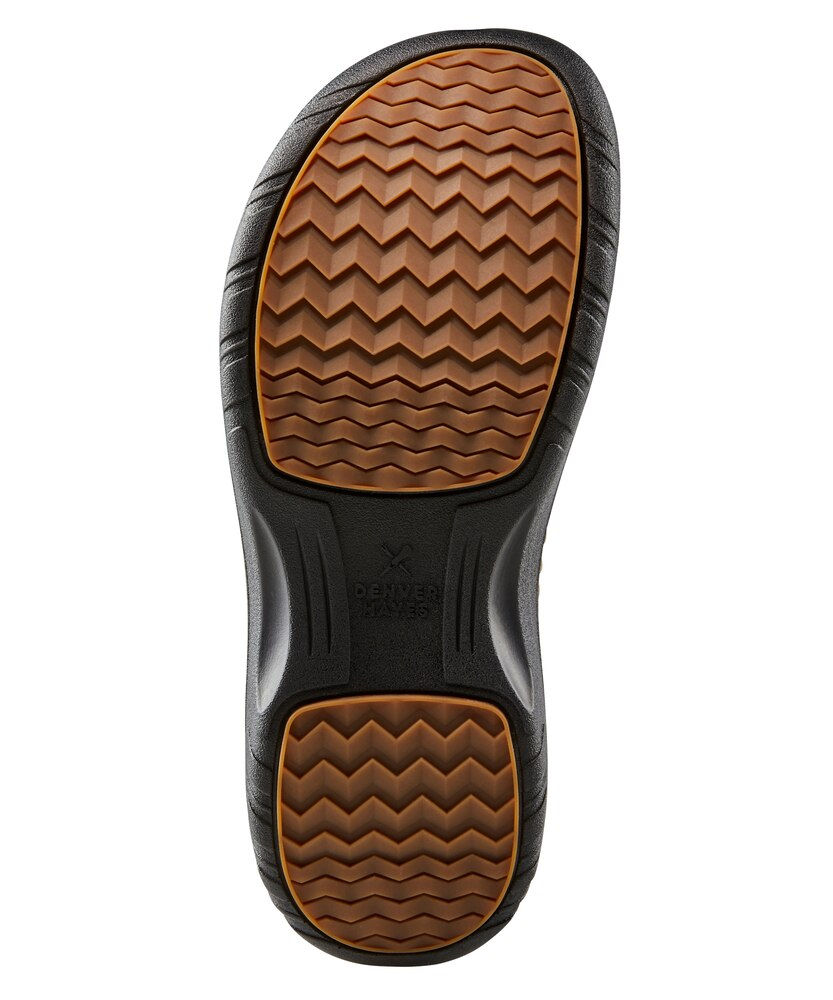 Denver Hayes Men's Parkdale FRESHTECH Leather Adjustable Straps Sandals - Brown