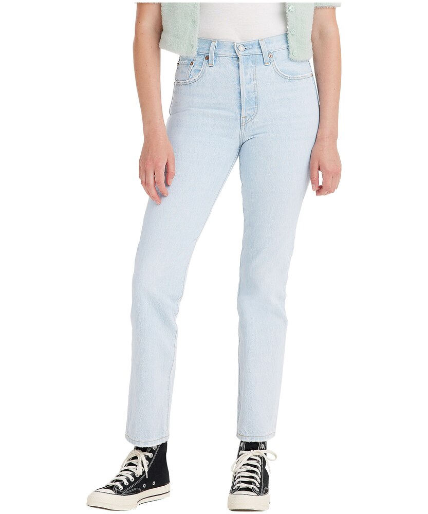 Levi's Women's 501 High Rise Straight Leg Jeans - Light Indigo