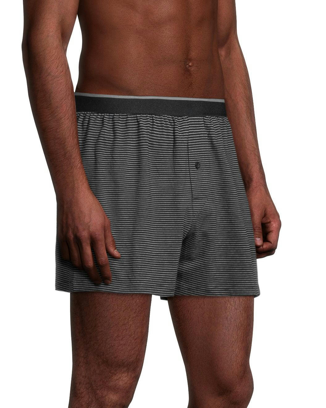 Denver Hayes Men's 2 Pack Yarn Dye Loose Fit Boxer Briefs
