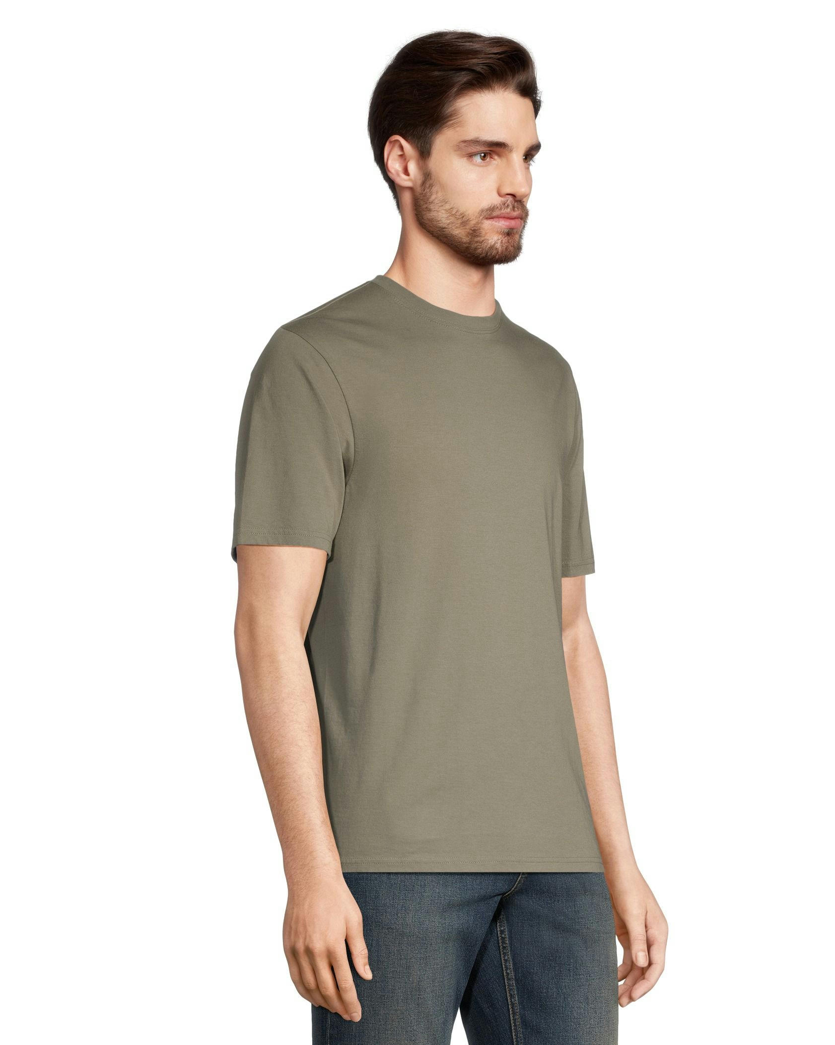 Denver Hayes Men's 50 Wash Classic Fit Crew Neck T Shirt