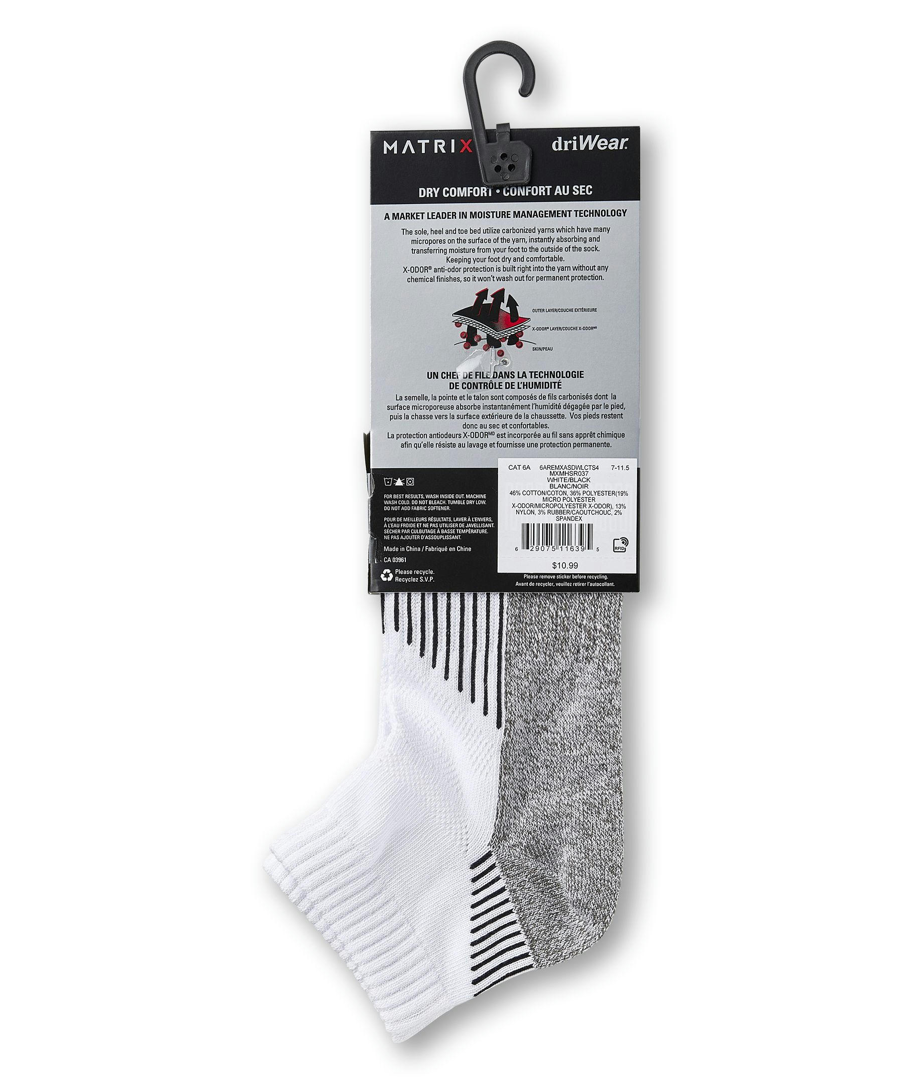 Matrix Men's Driwear Low Cut Thin Sport Socks