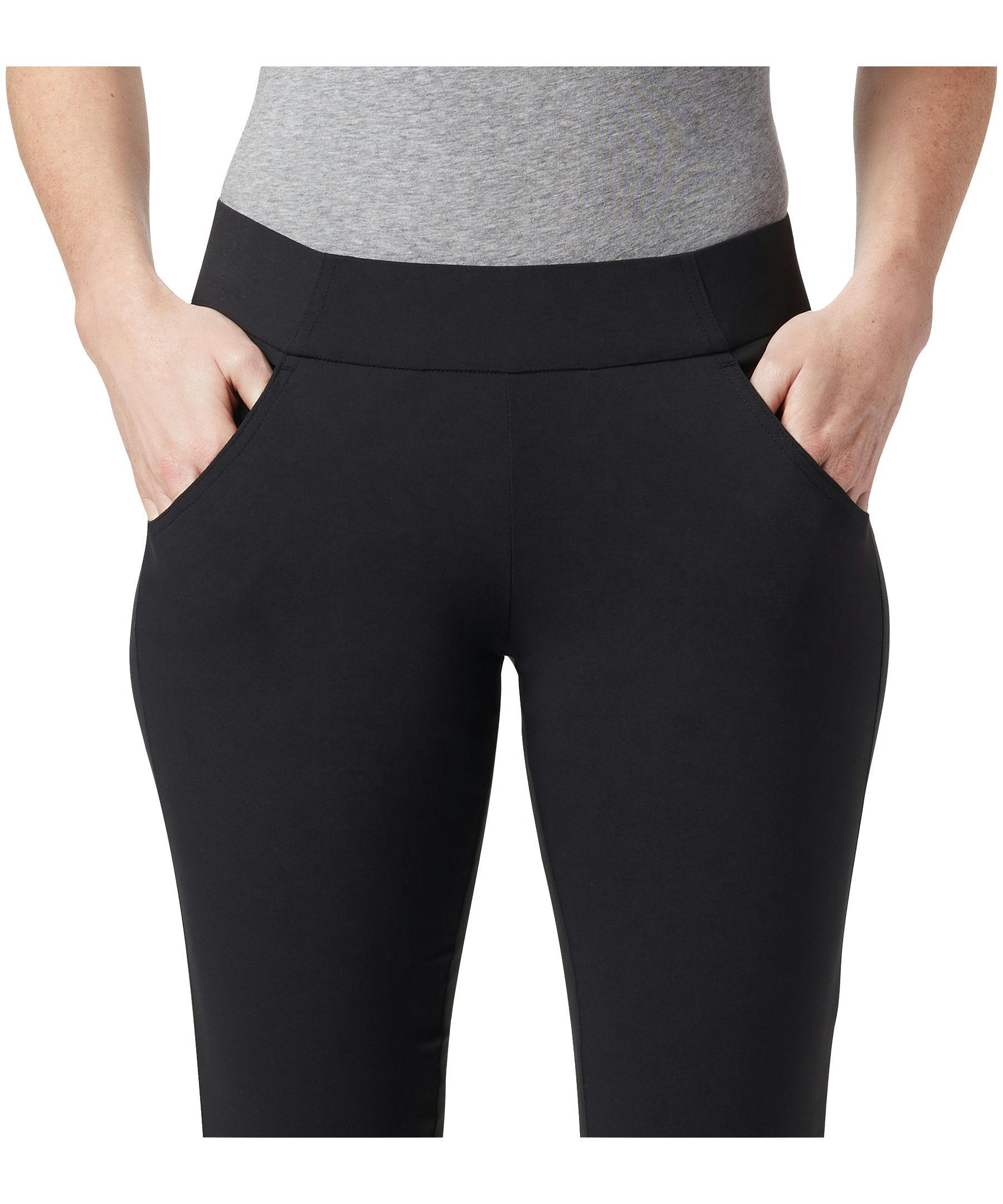 Columbia Women's Anytime Casual Pull On Pants, Hiking, Casual, Slim Fit, Mid Rise, Stretch