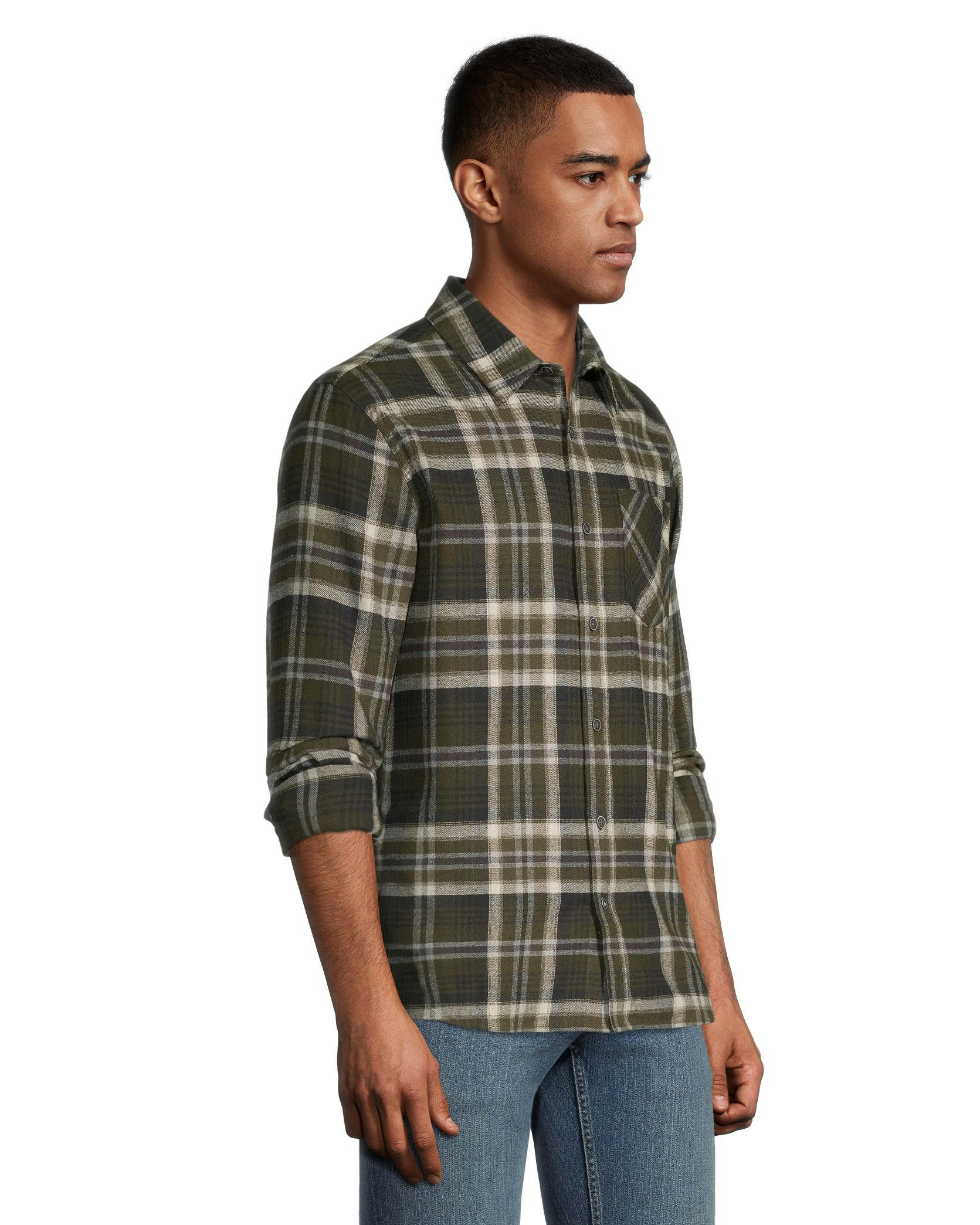 Boston Traders Men's Classic Plaid Flannel Shirt