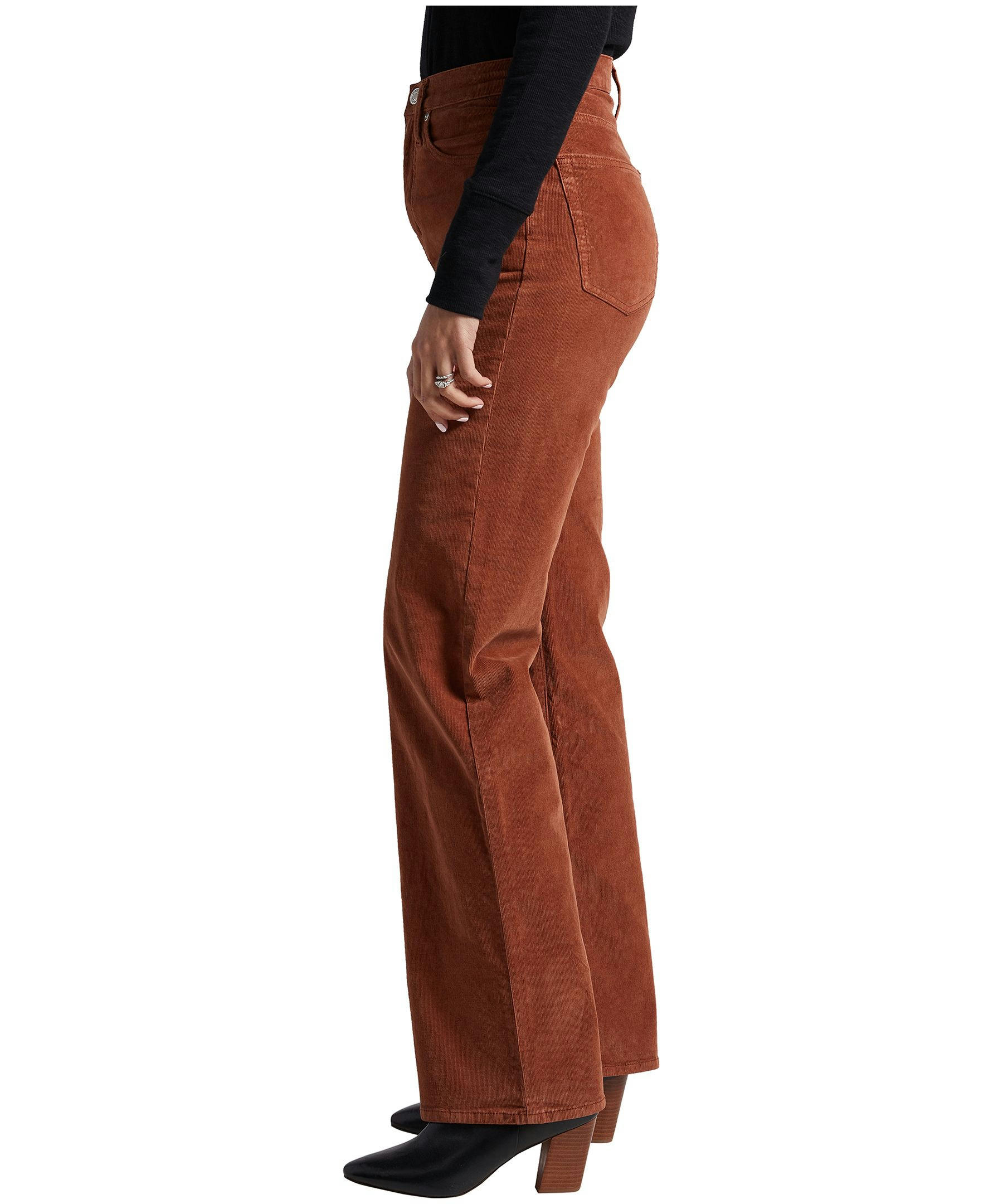 Silver Women's Highly Desirable Ultra High Rise Slim Fit Corduroy Pants