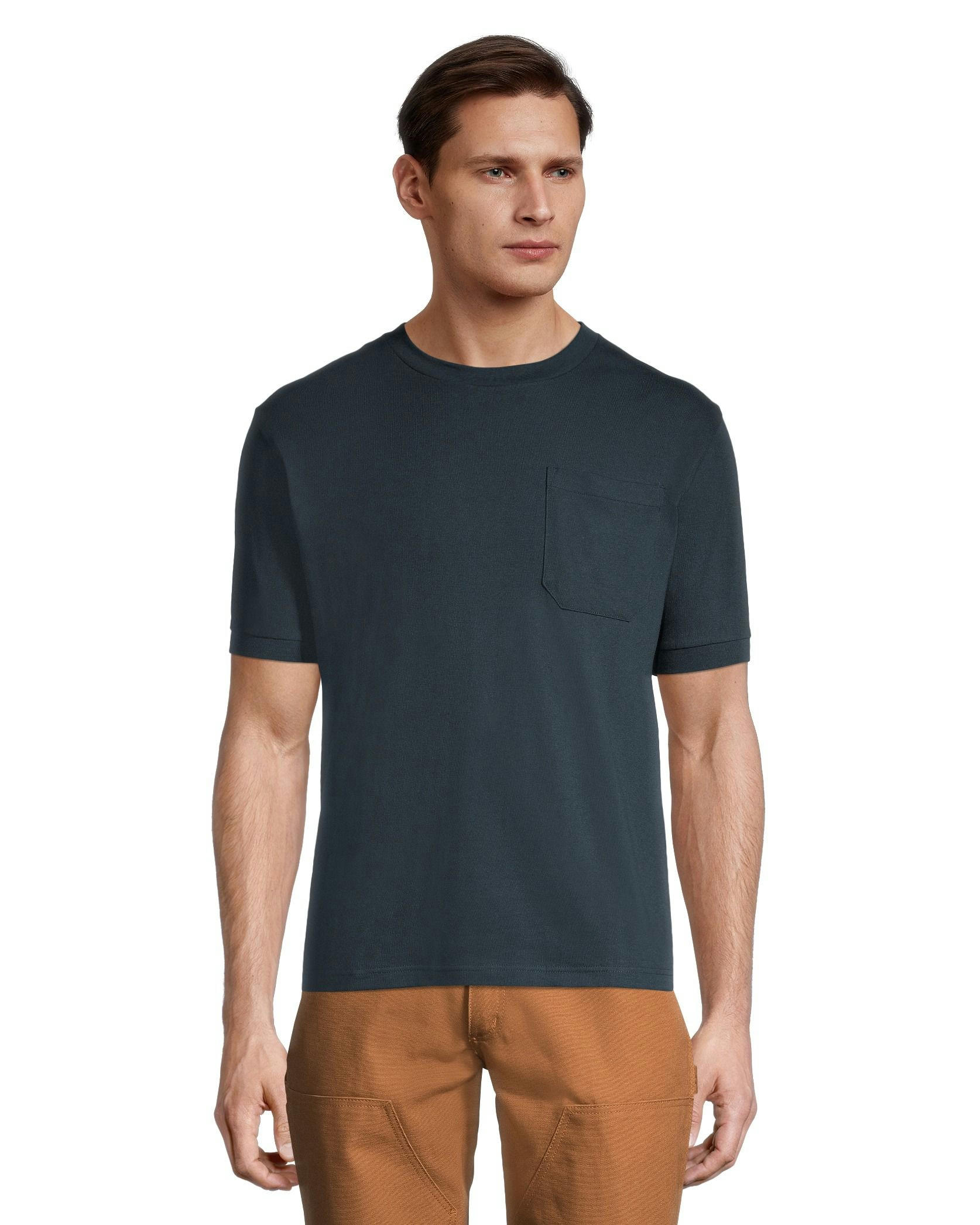 Aggressor Men's Crewneck Short Sleeve Solid Work T-Shirt With FRESHTECH