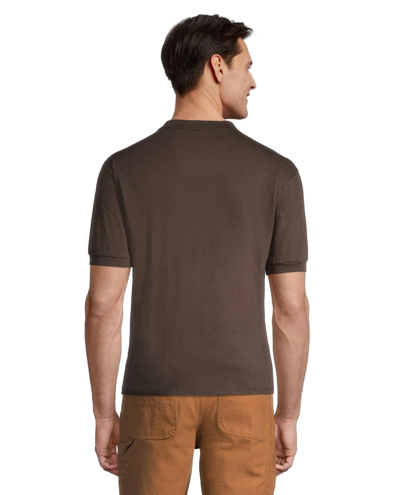 Aggressor Men's Crewneck Short Sleeve Solid Work T-Shirt With FRESHTECH