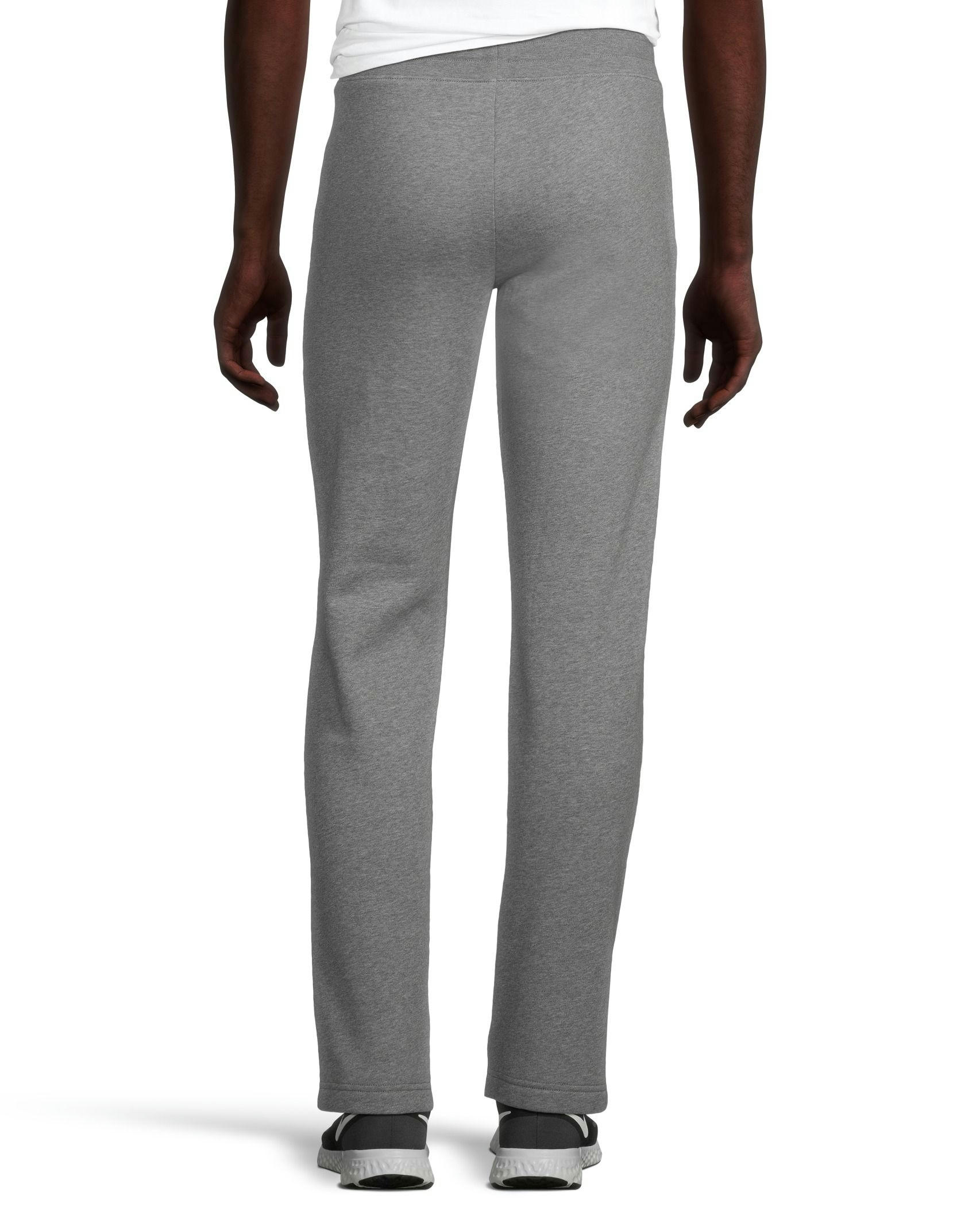 Denver Hayes Men's Non-Cuffed Hem Soft Fleece Sweatpants