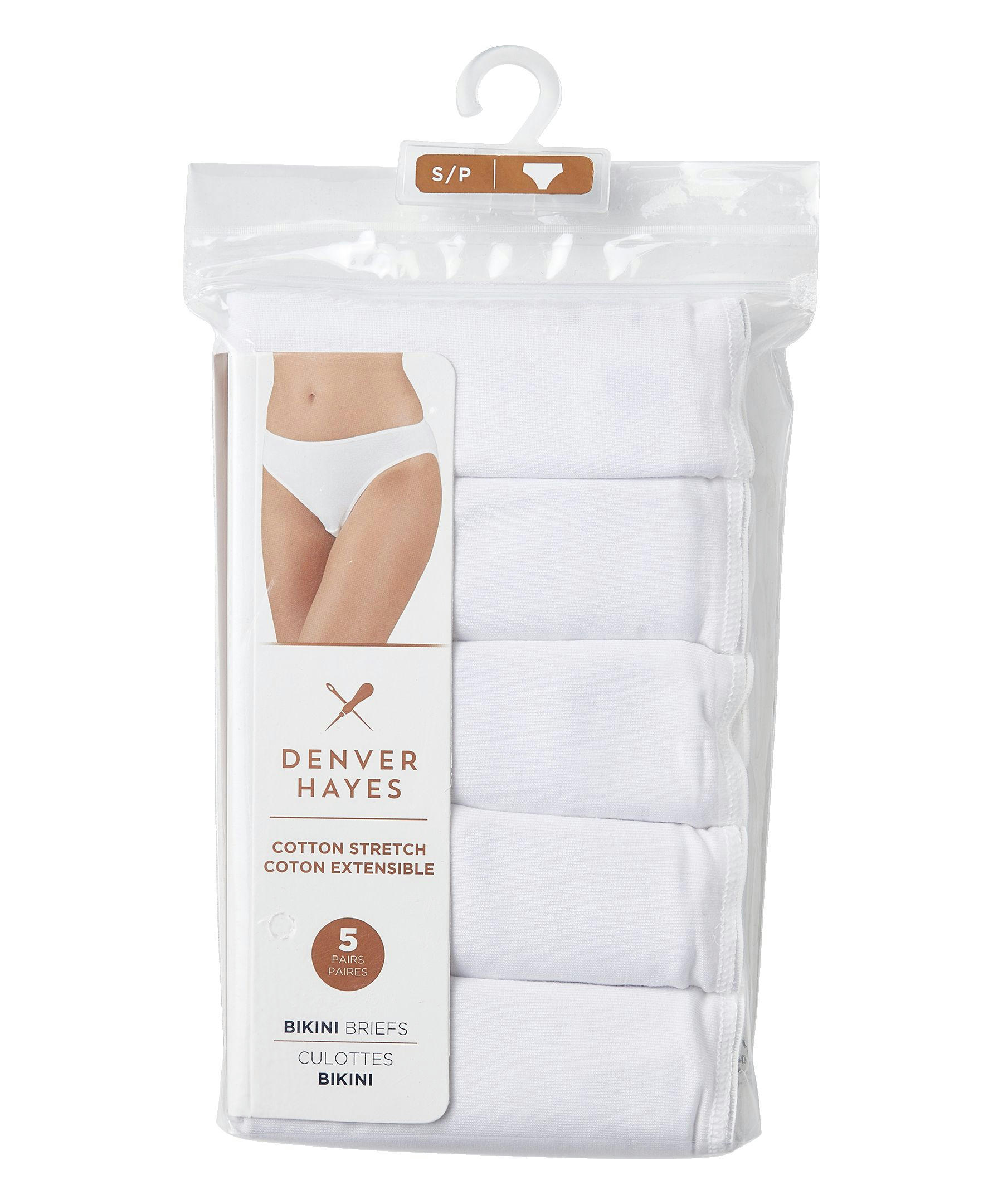 Denver Hayes Women's 5-pack Cotton Stretch Hi-Cut Underwear