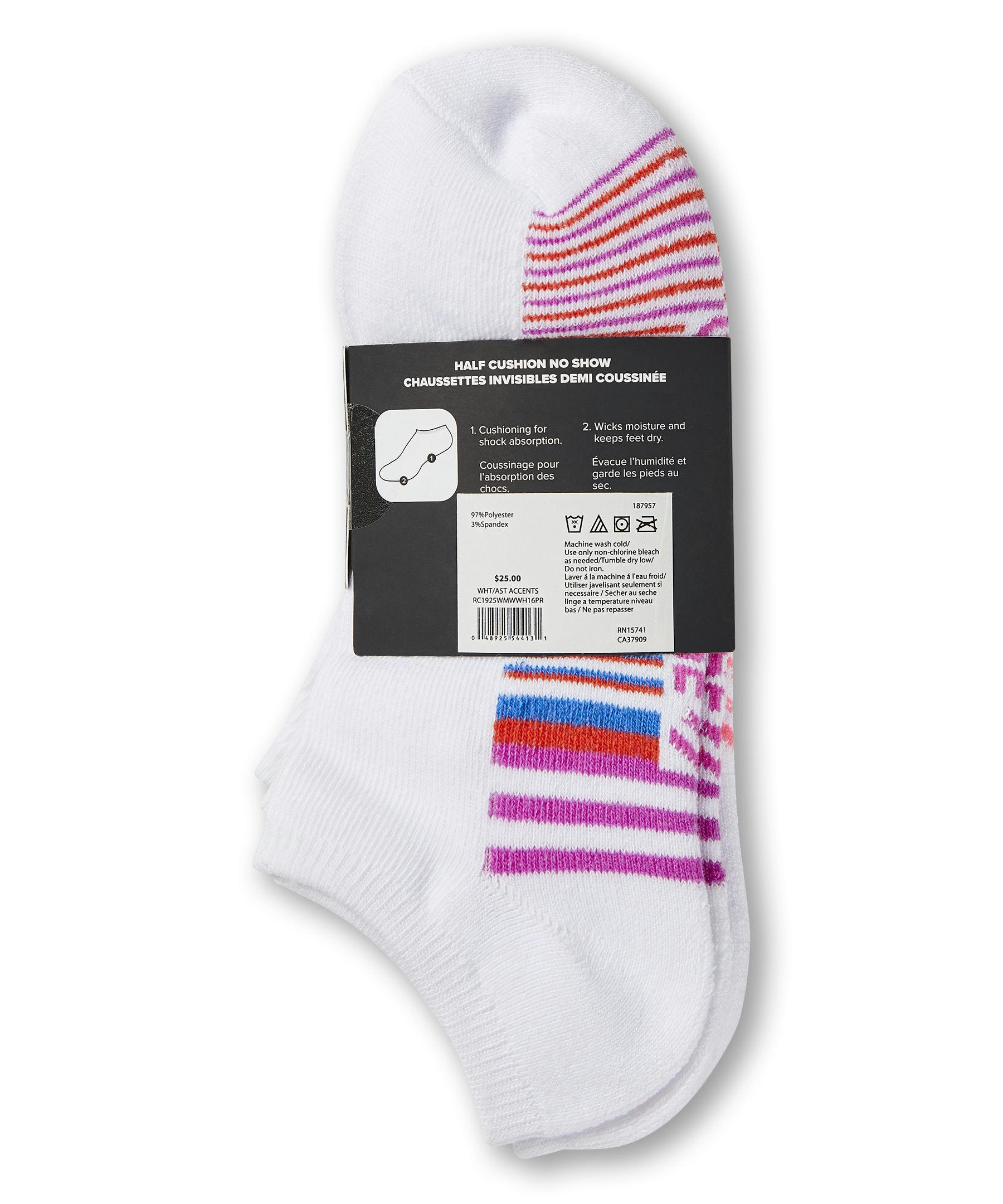 Converse Women's Half Cushion No Show Socks, 6 Pack