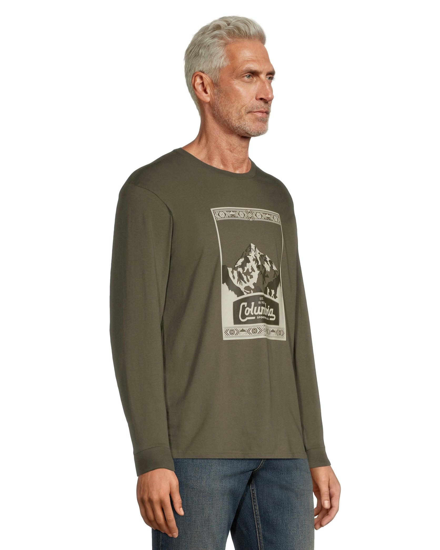 Columbia Men's Rockaway River Long Sleeve Graphic T Shirt
