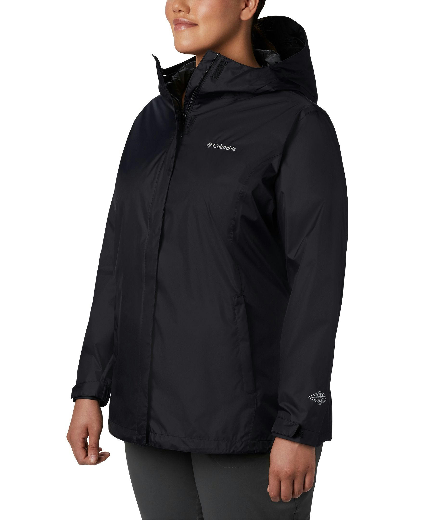 Columbia Women's Arcadia II Hooded Rain Jacket, Waterproof, Breathable, Packable, Shell