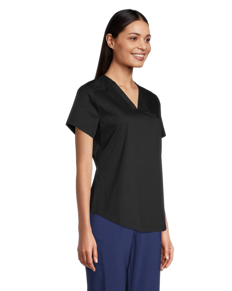 HEALTH PRO Women's 3 Pocket Tuck V-Neck Scrub Top