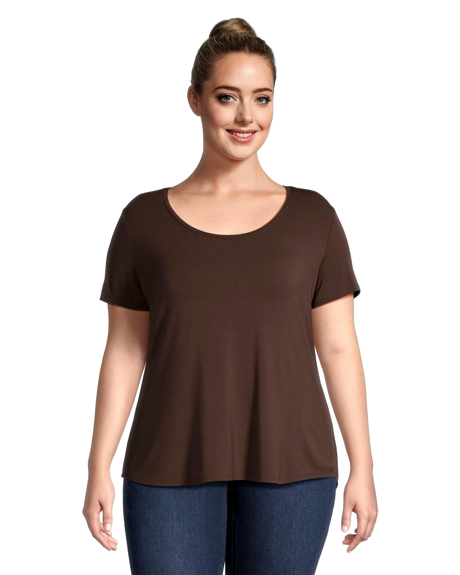 Denver Hayes Relaxed Fit Short Sleeve Scoop Neck T Shirt