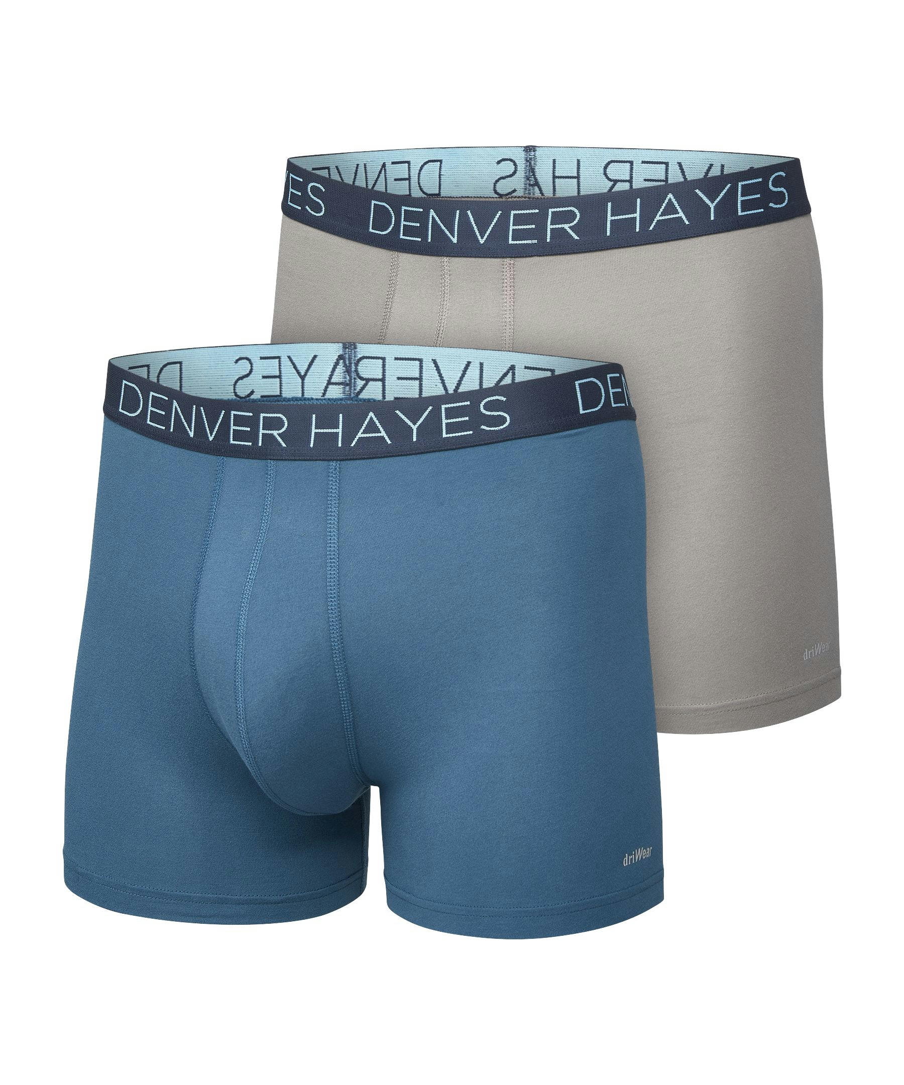 Denver Hayes Men's 2-Pack DriWear Boxer Briefs