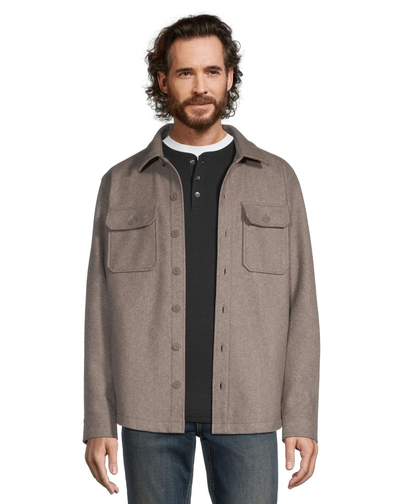 Denver Hayes Men's Wool-Like Shacket