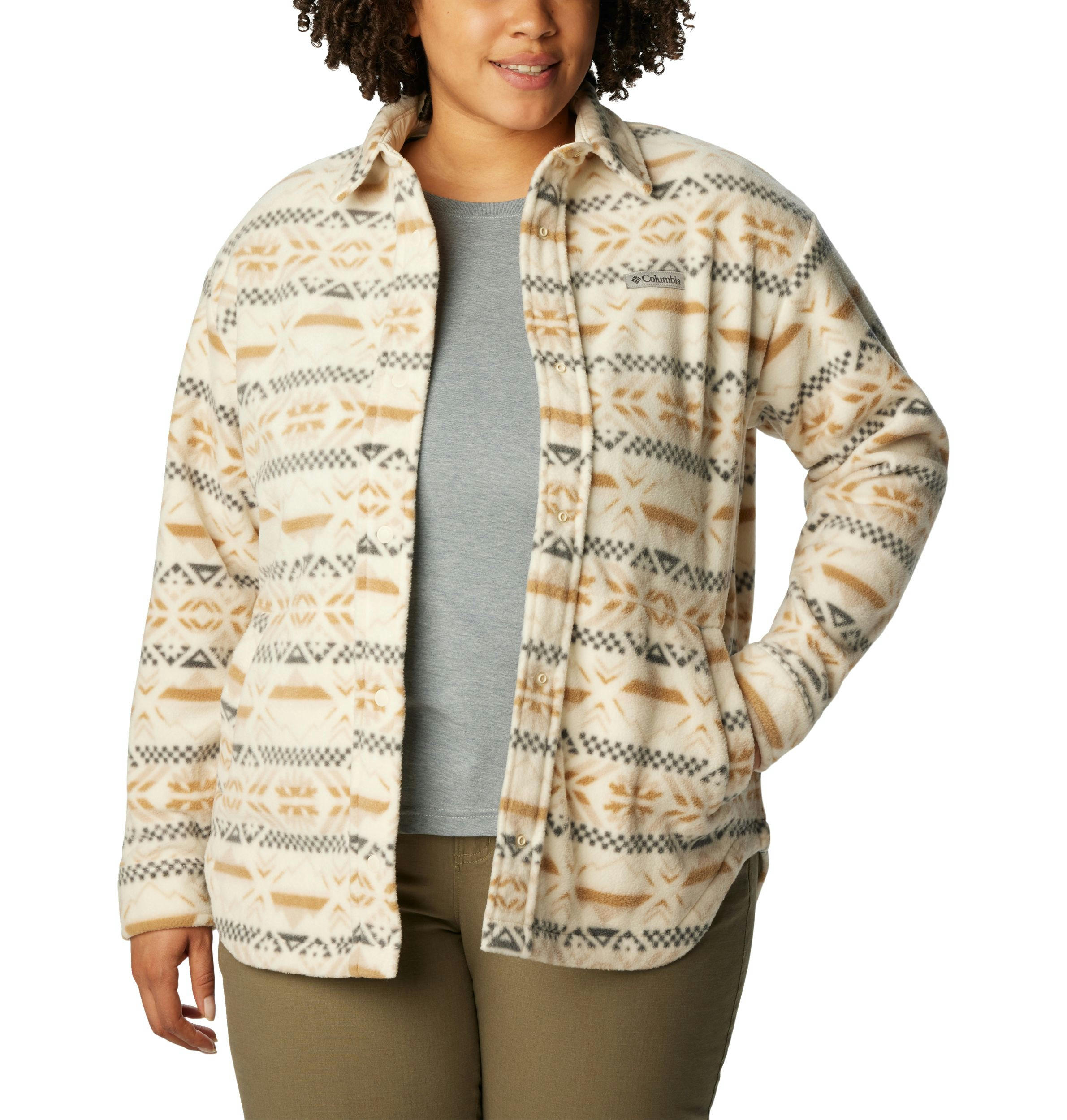 Columbia Women's Benton Springs Fleece Shacket - Plus Size